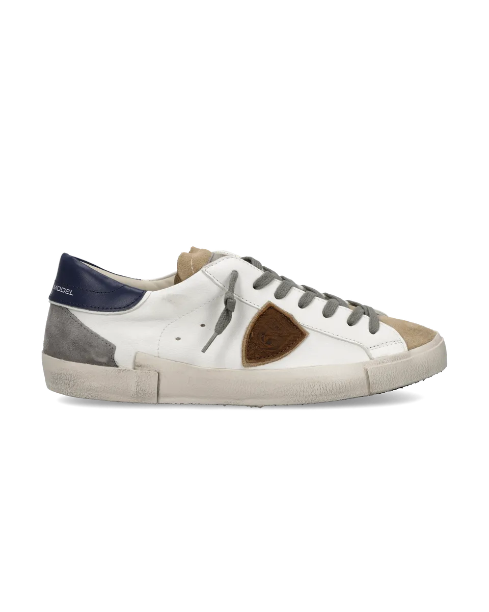 philippe-model-prsx-sneaker-herren-blanc-bleu-gris image 1