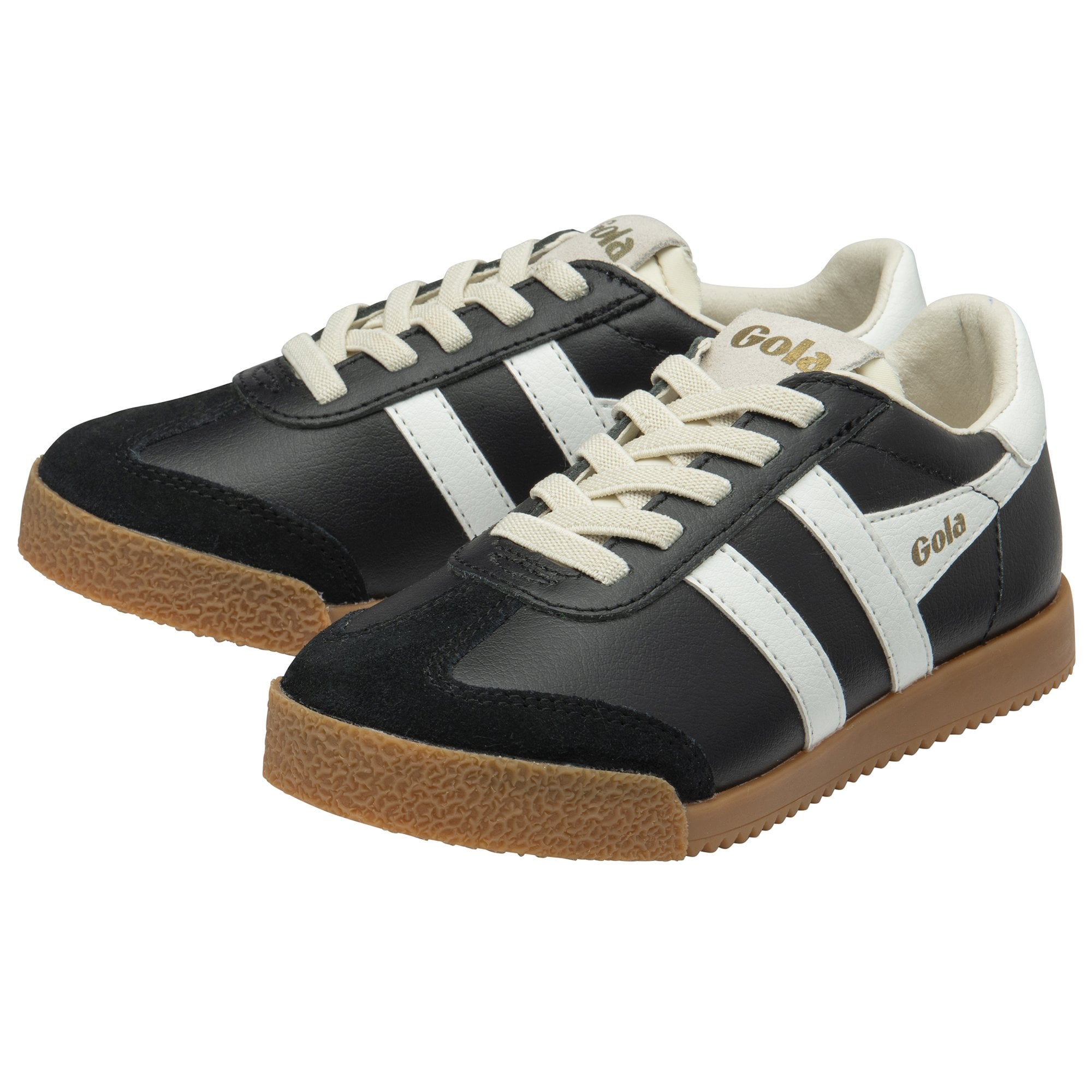 gola-elan-leder-sneaker-f-r-kinder-schwarz-wei image 3