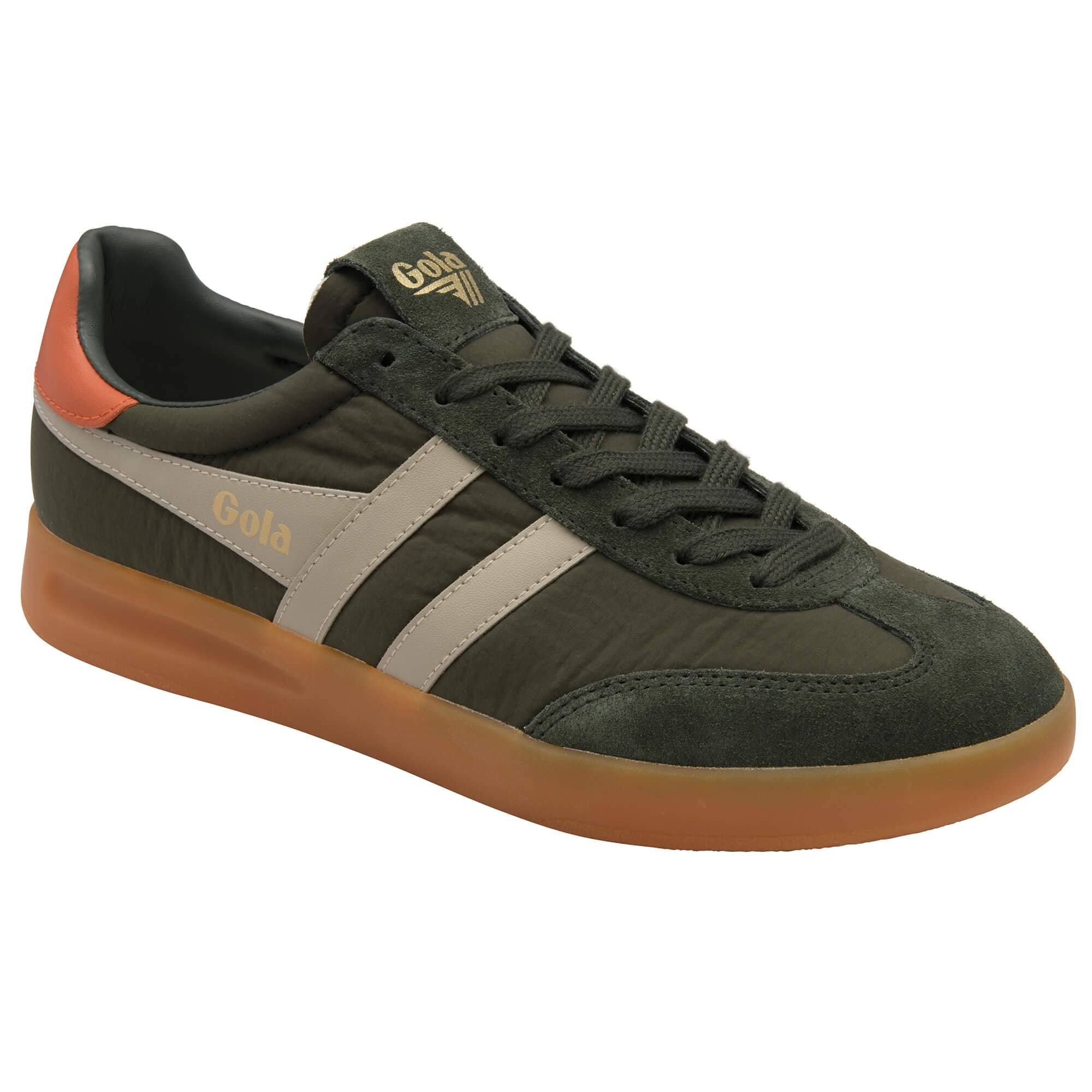 gola-cyclone-nylon-herren-sneaker-dunkelkhaki-suede image 2