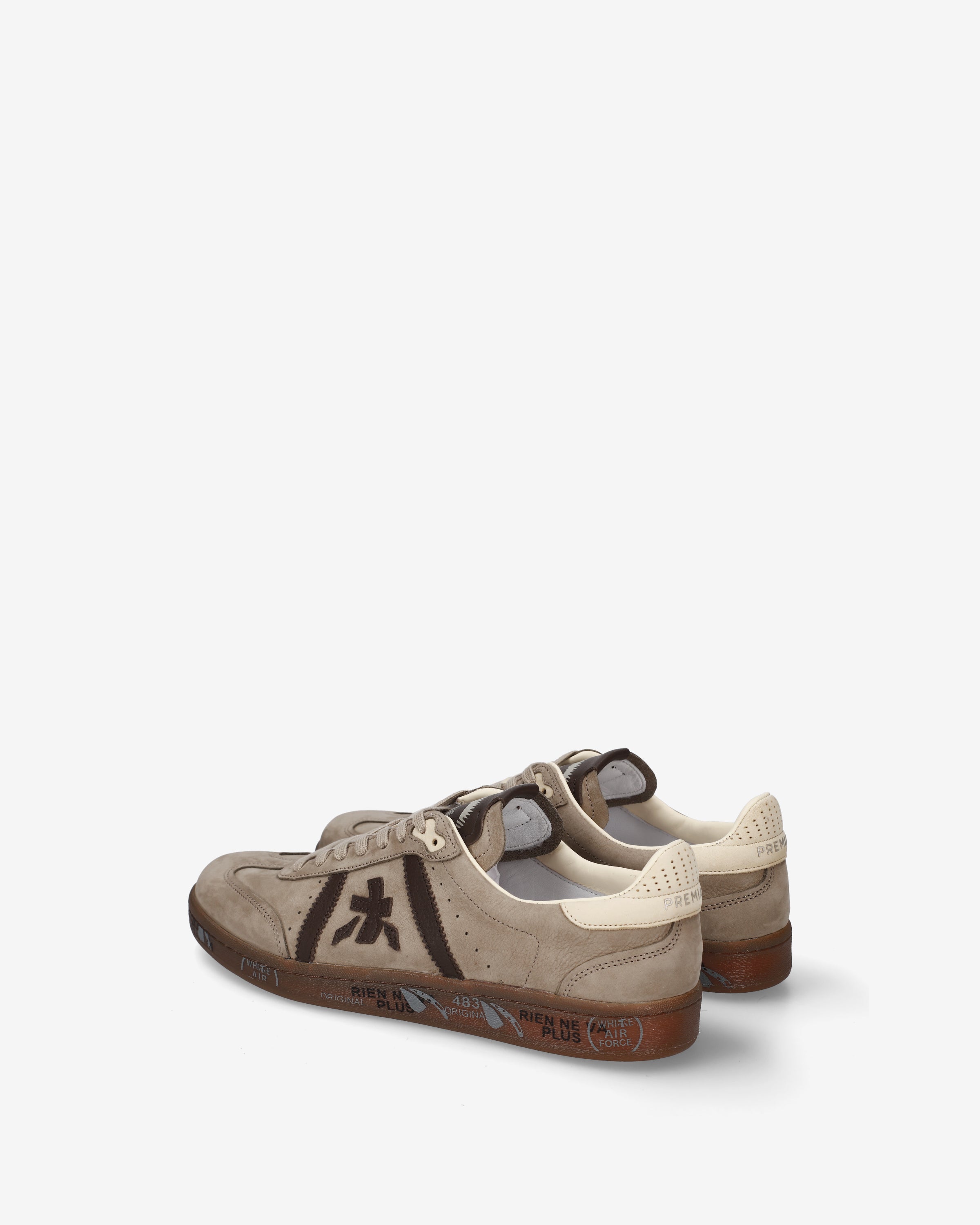 premiata-bonnie-8593-herren-sneaker-suede-taupe image 5