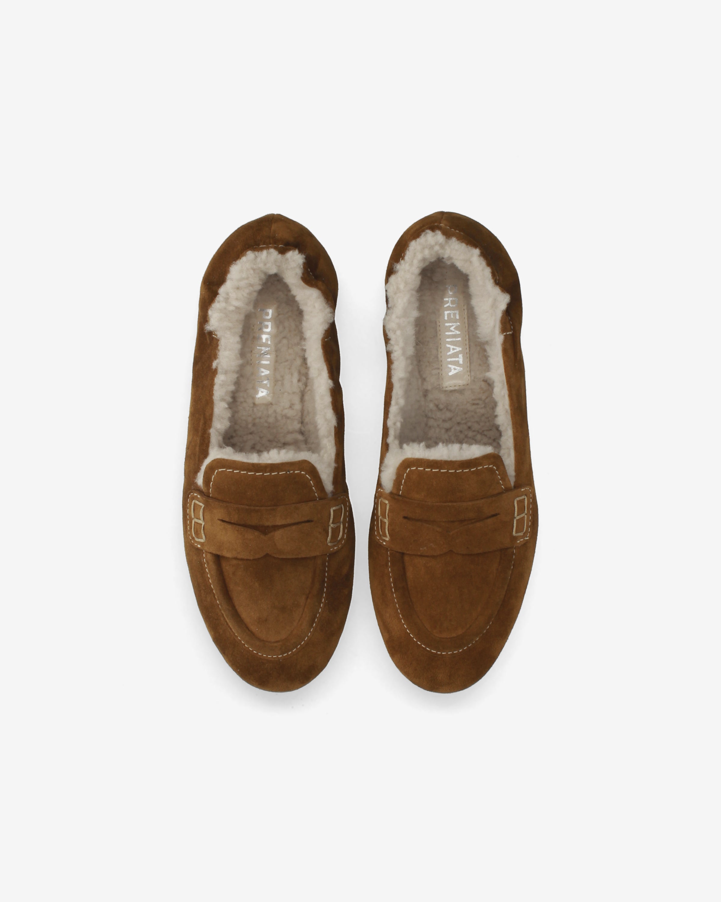 premiata-pocket-loafer-damen-cognac-vintage-leder-mit-shearling image 6