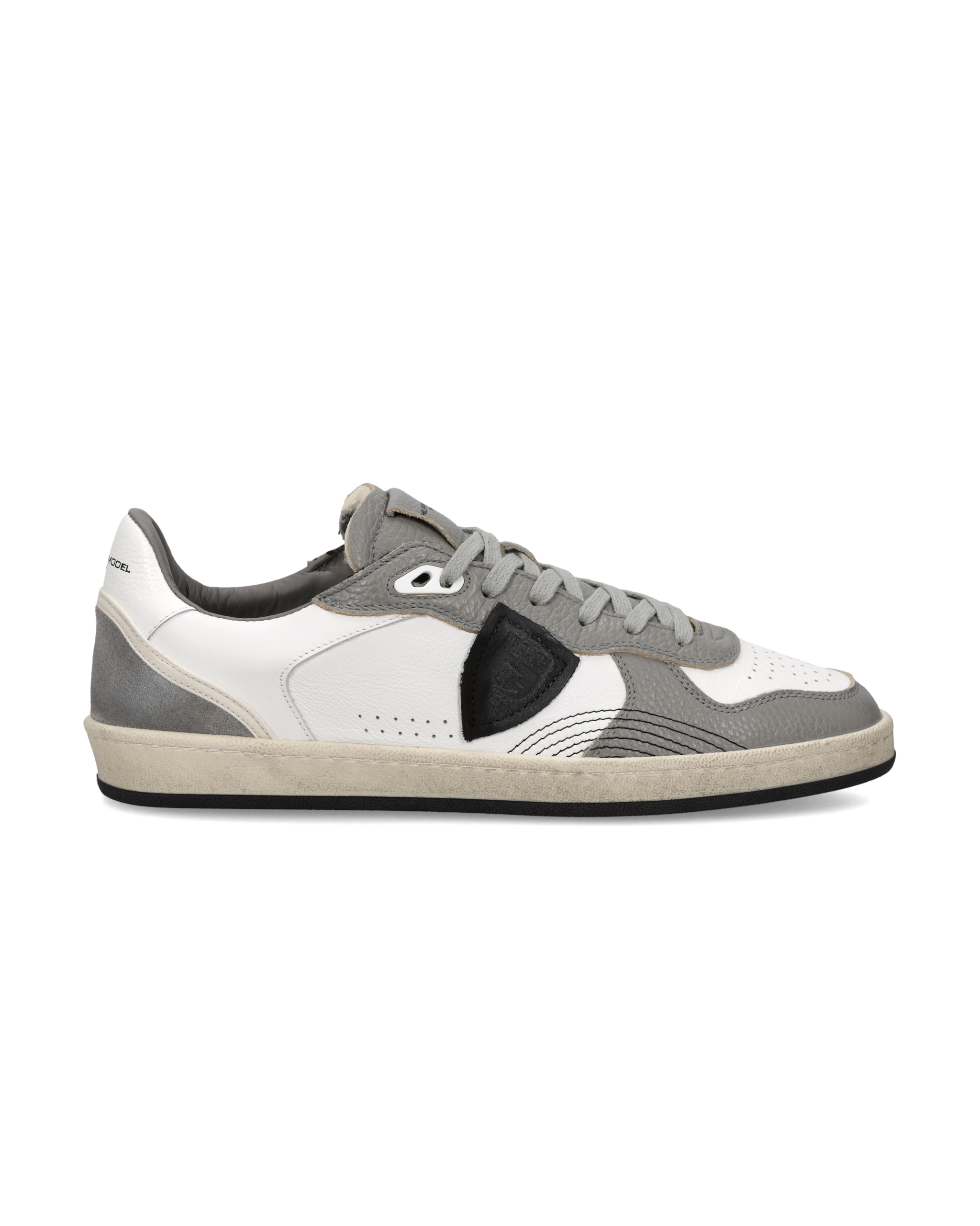 philippe-model-pgal-sneaker-herren-wei-grau-schwarz image 1