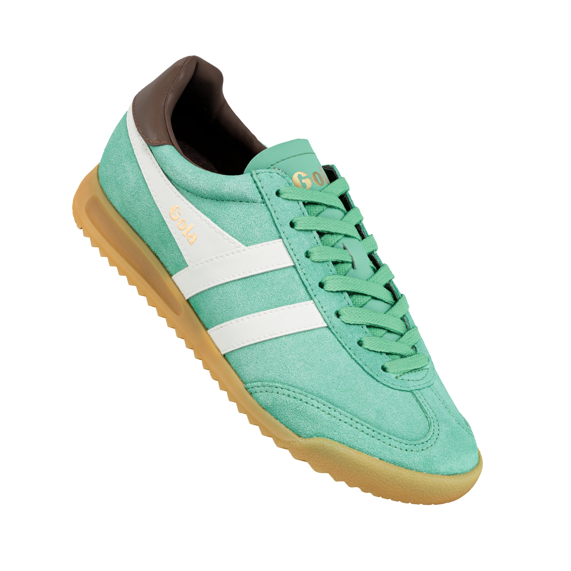 gola-torpedo-damen-sneaker-jade-cremewei-dunkelbraun image 5