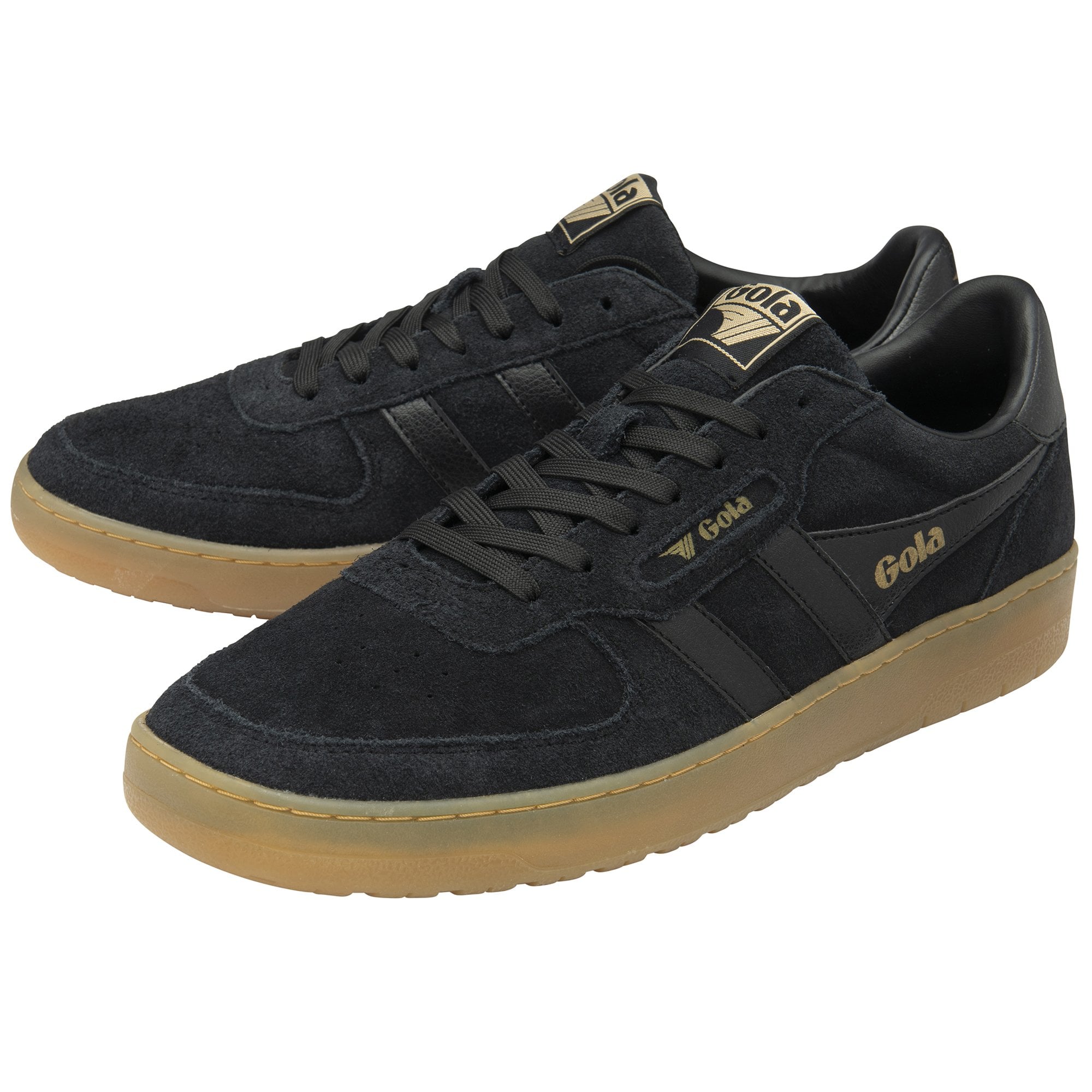 gola-hawk-suede-86-sneaker-f-r-herren-schwarz-wildleder image 3