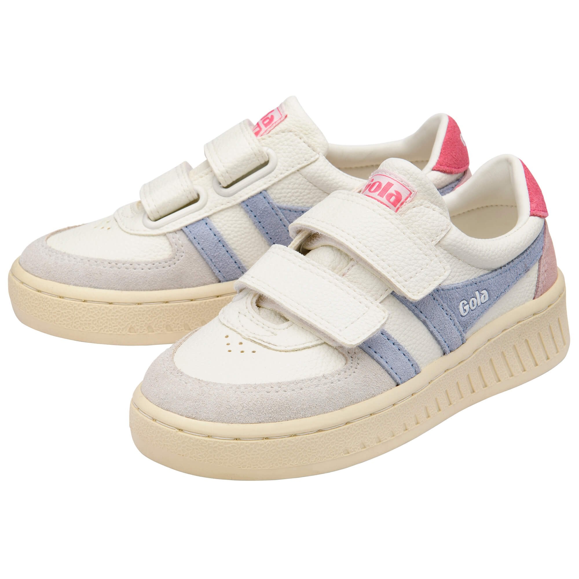 gola-grandslam-trident-strap-sneaker-f-r-kinder-wei-blau-pink image 3