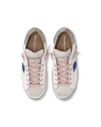 philippe-model-prsx-sneaker-damen-wei-silber-hellblau image 5