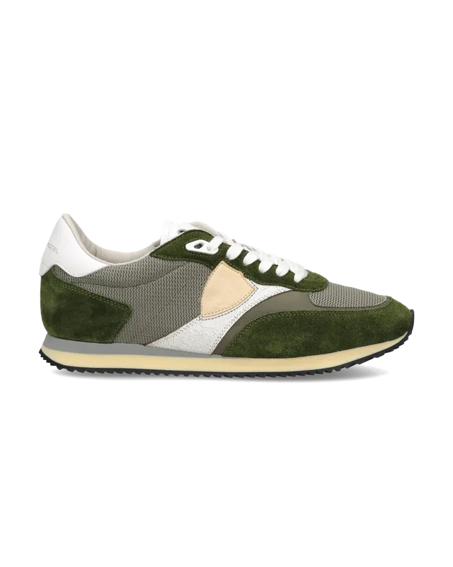 philippe-model-blville-herren-sneaker-milit-rgr-n-wei image 1