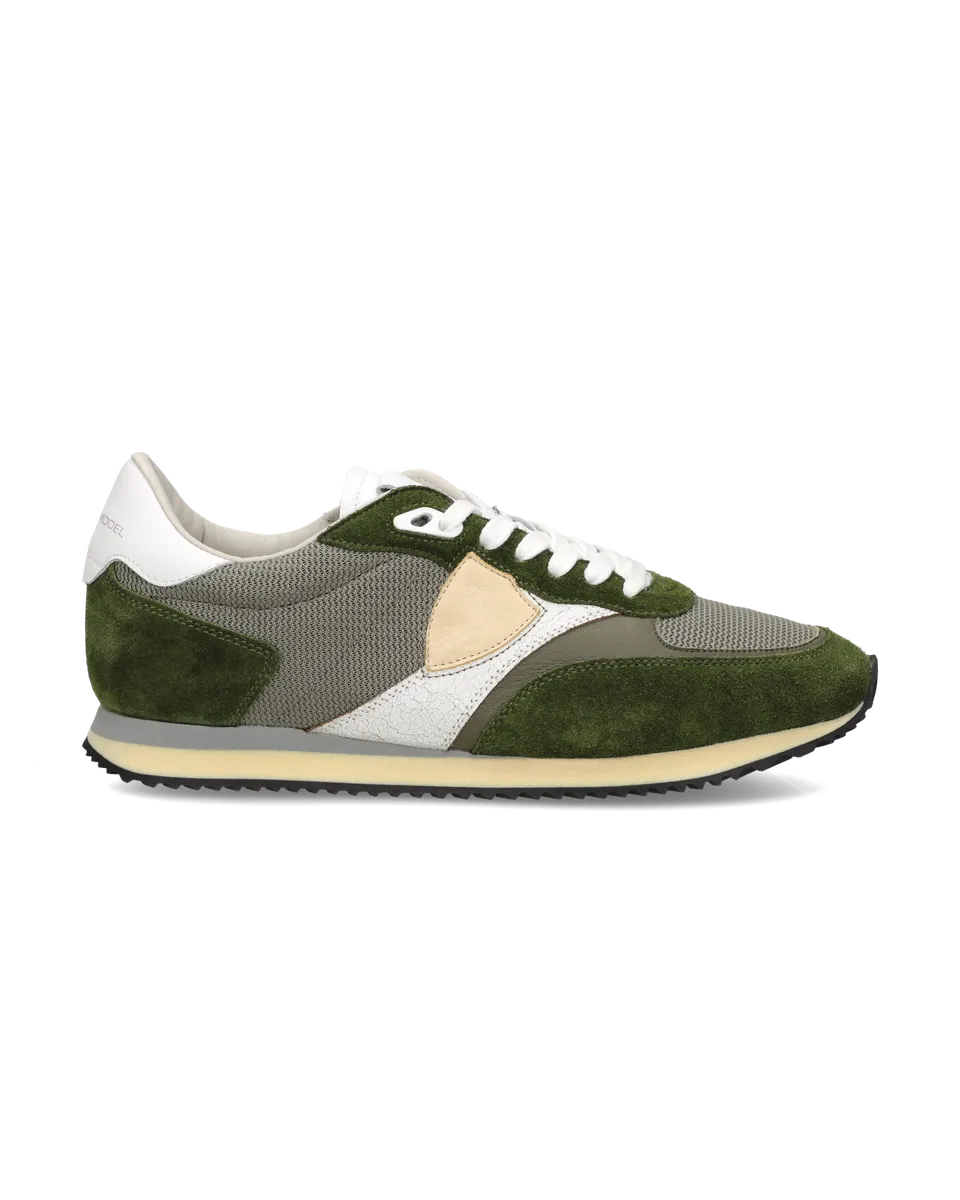 philippe-model-blville-herren-sneaker-milit-rgr-n-wei image 1