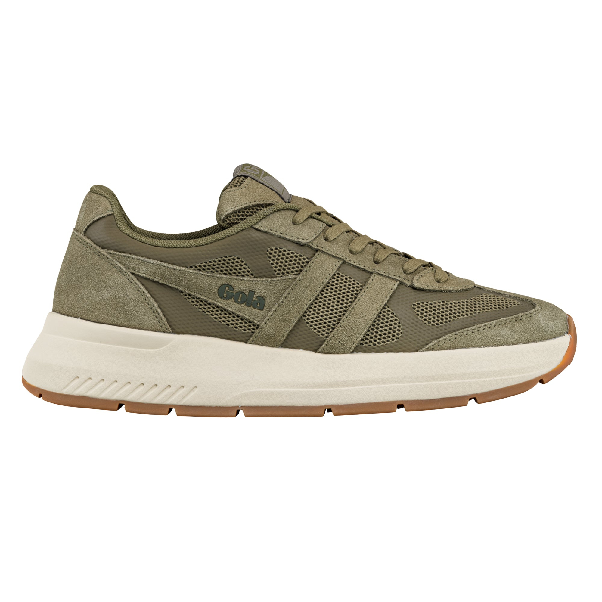 gola-seattle-herren-turnschuhe-retro-jogger-in-khaki image 1
