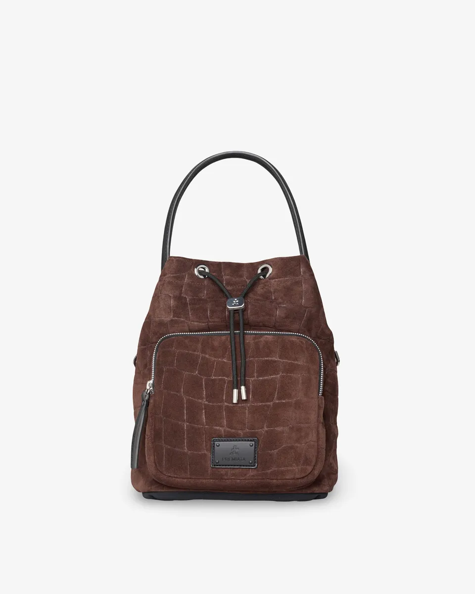 premiata-mia-2182s-rucksack-damen-braun-kroko-texture image 1