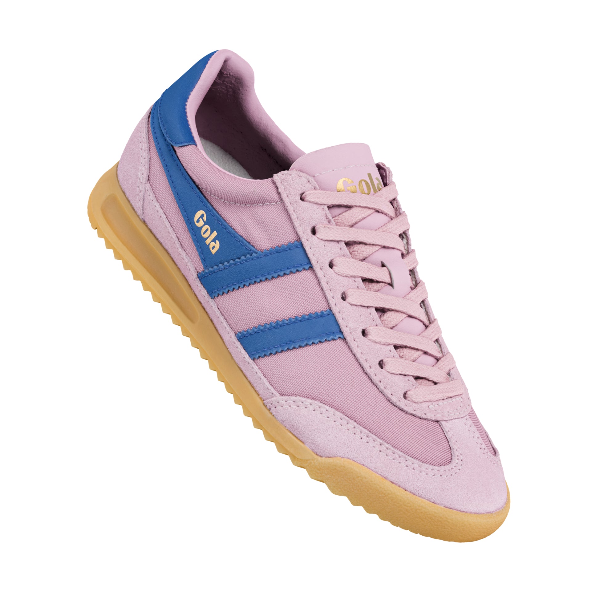 gola-tornado-damen-sneaker-bonbonrosa-navy-wildleder image 5