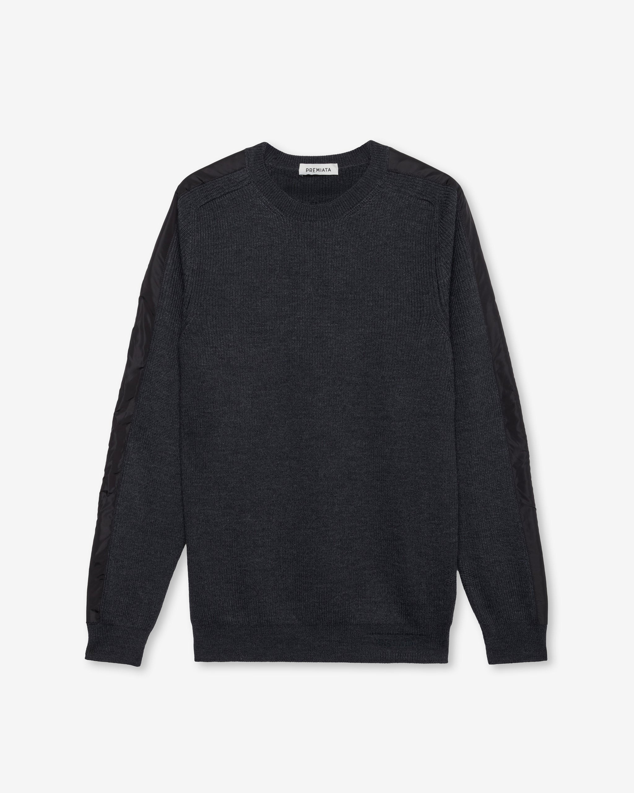 premiata-maglia-girocollo-wool-herren-pullover-anthracite image 1