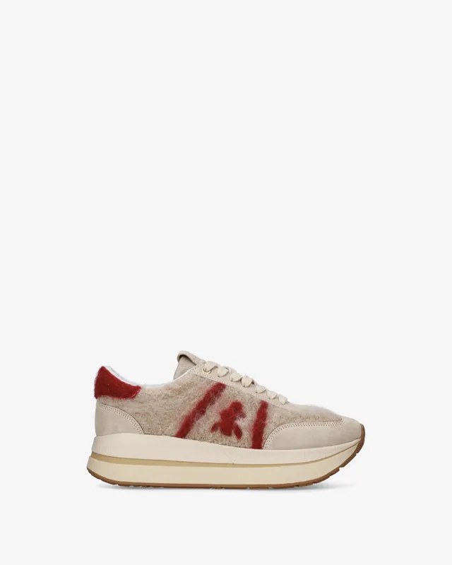 premiata-bethcoin-8707-sneaker-damen-platform-mohair-look image 1