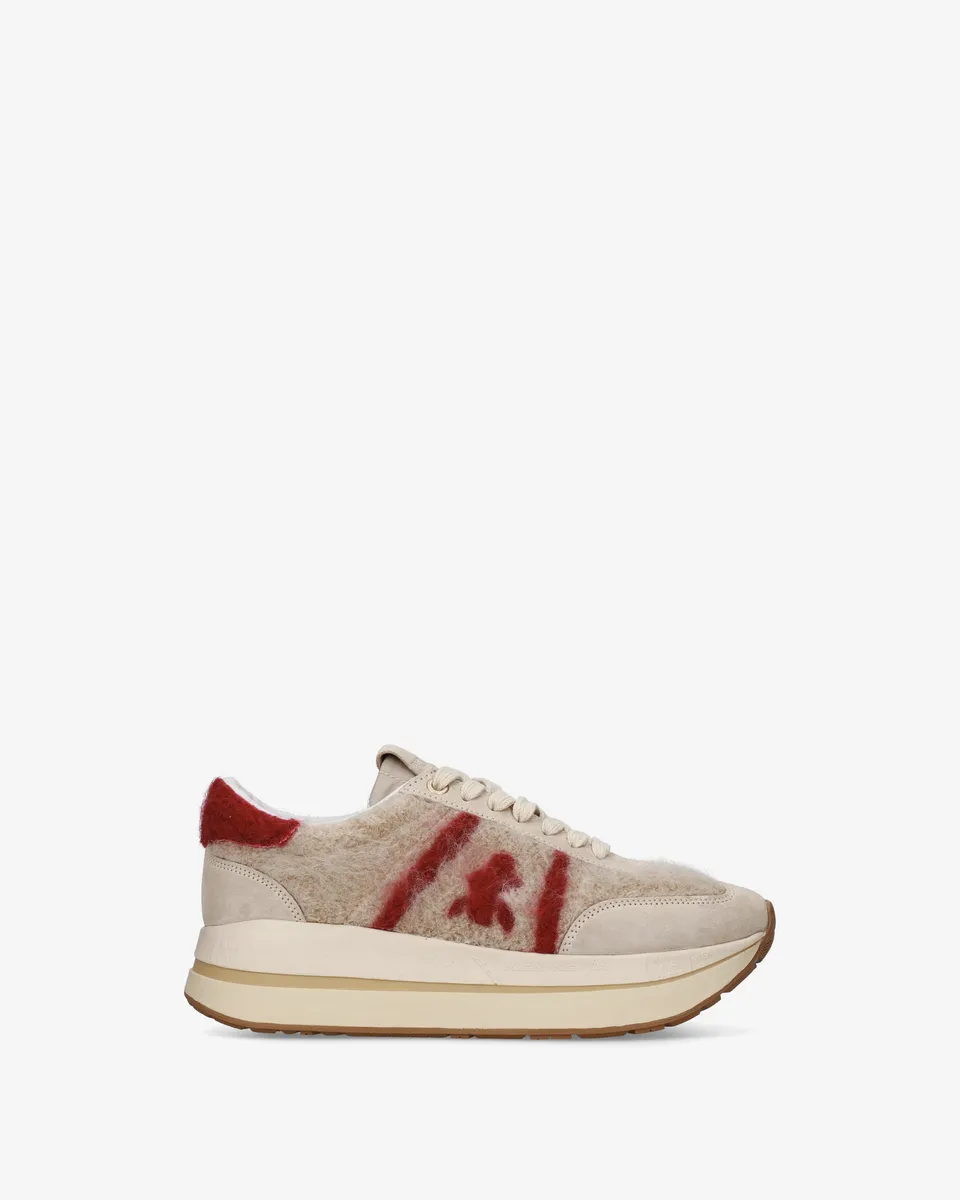 premiata-bethcoin-8707-sneaker-damen-platform-mohair-look image 1