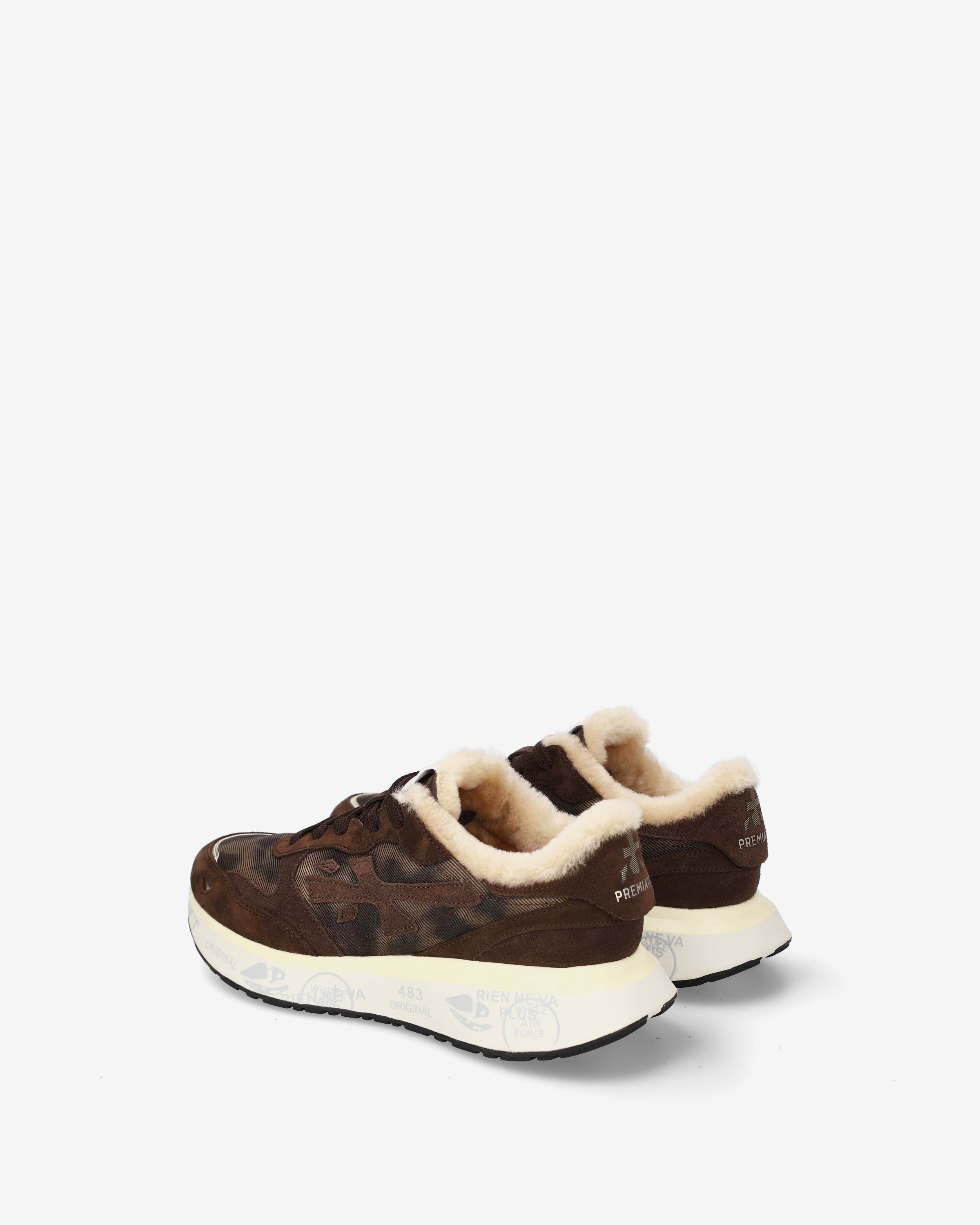 premiata-lauryn-8548m-sneaker-damen-braun-suede-animalier image 5