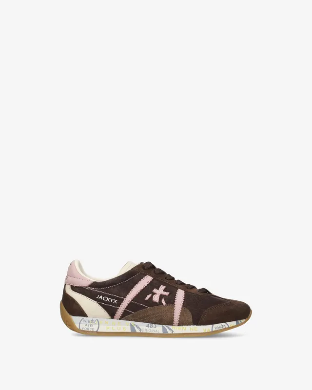 premiata-jackyxd-8626-sneaker-damen-braun-rosa image 1