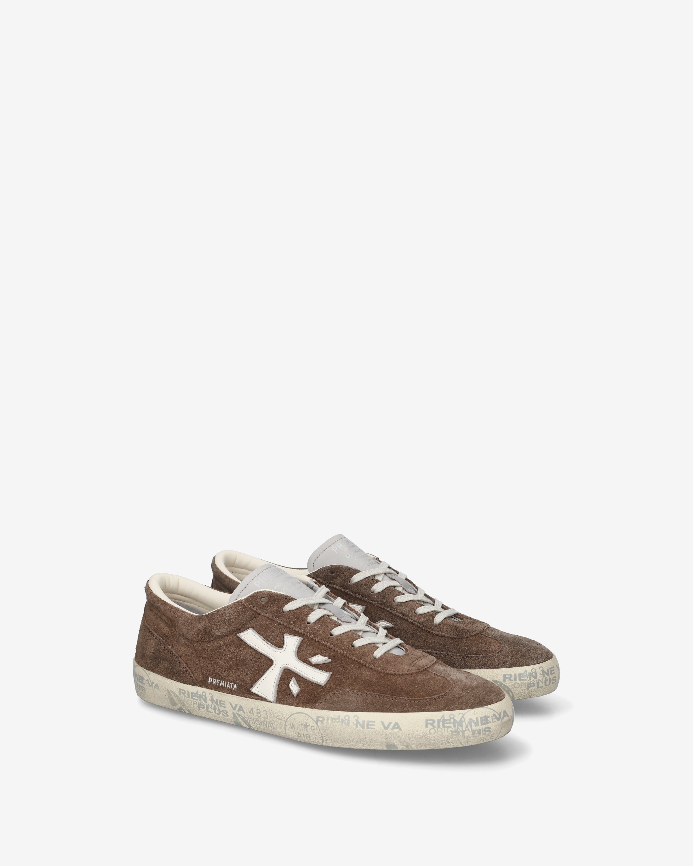 premiata-david-8094-sneaker-herren-braun-suede image 2