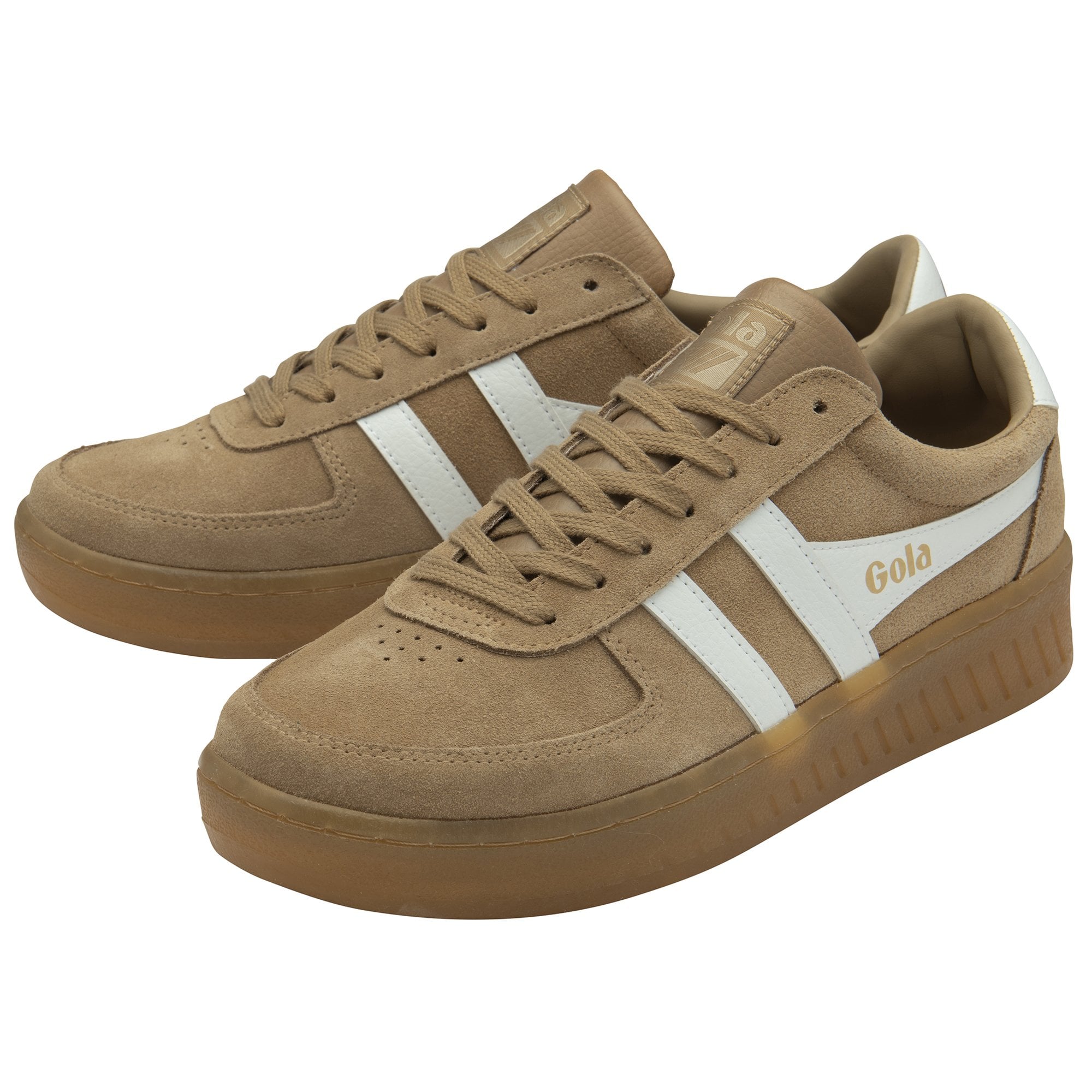 gola-grandslam-wildleder-sneaker-f-r-herren-hellkaramell-wei image 3