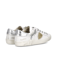 philippe-model-prsx-sneaker-damen-wei-silber-metallic image 2