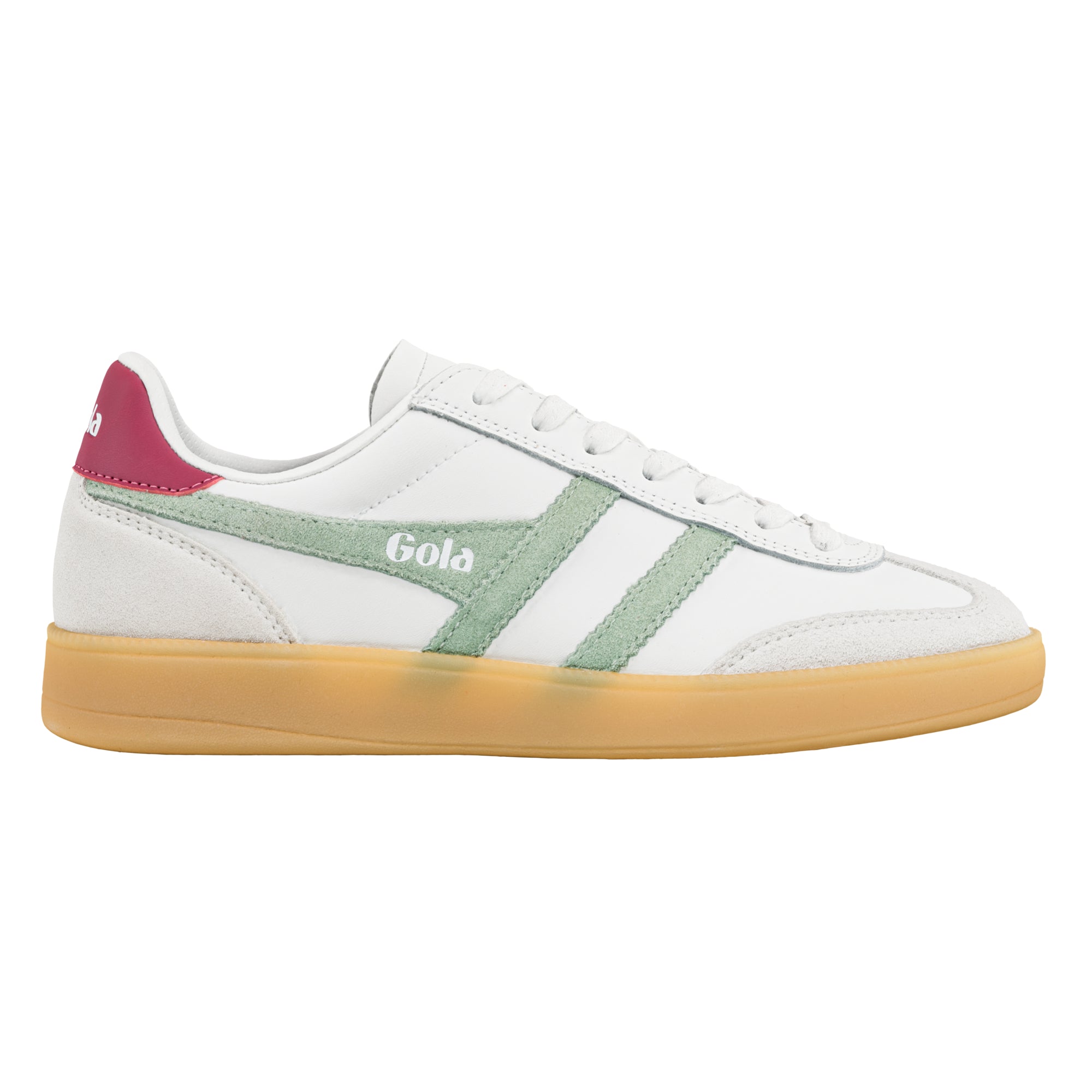 gola-viper-leder-sneaker-f-r-damen-wei-gr-n-kirschrot image 1