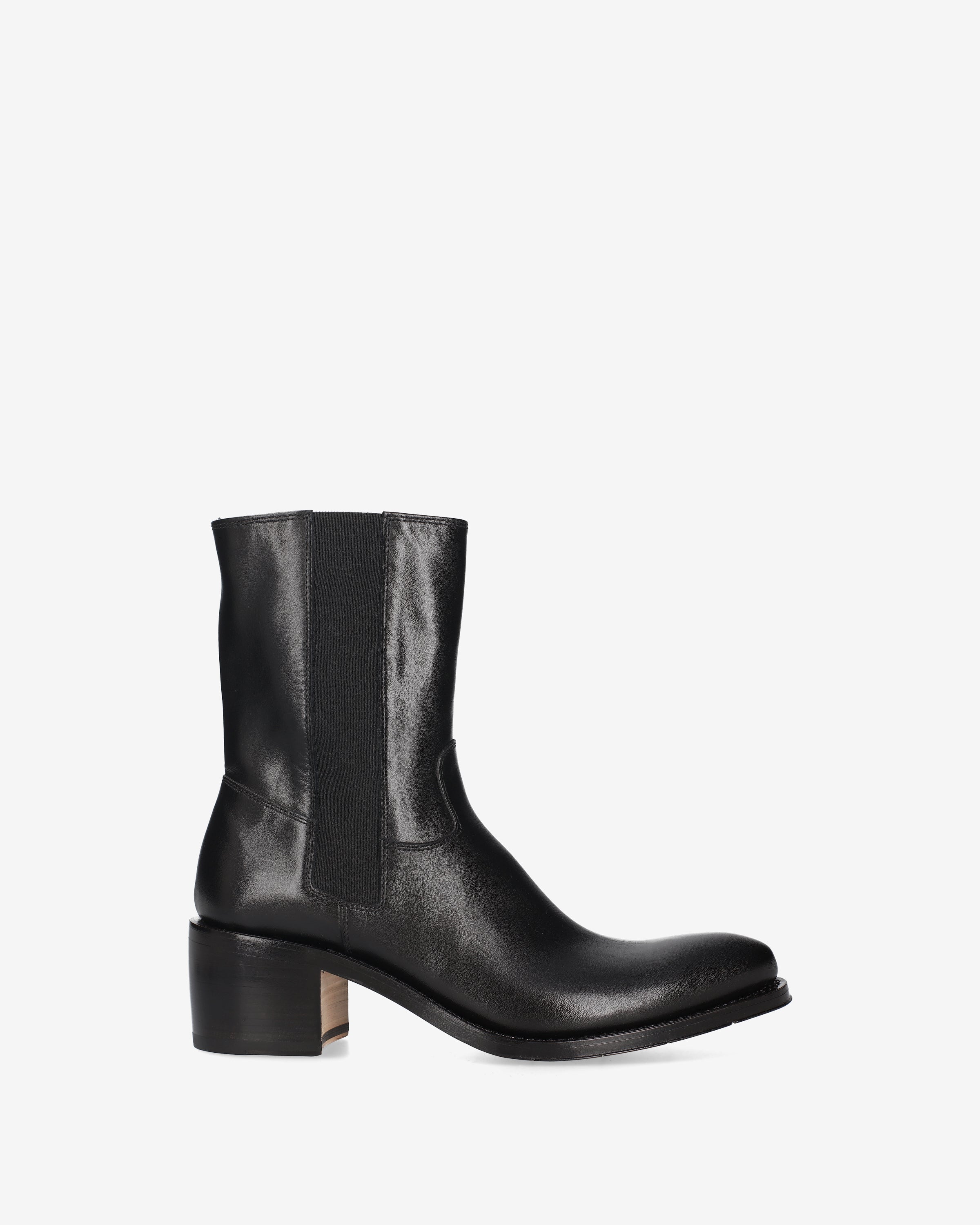 premiata-stivaletti-pelle-nera-camperos-boots-damen-60mm image 1