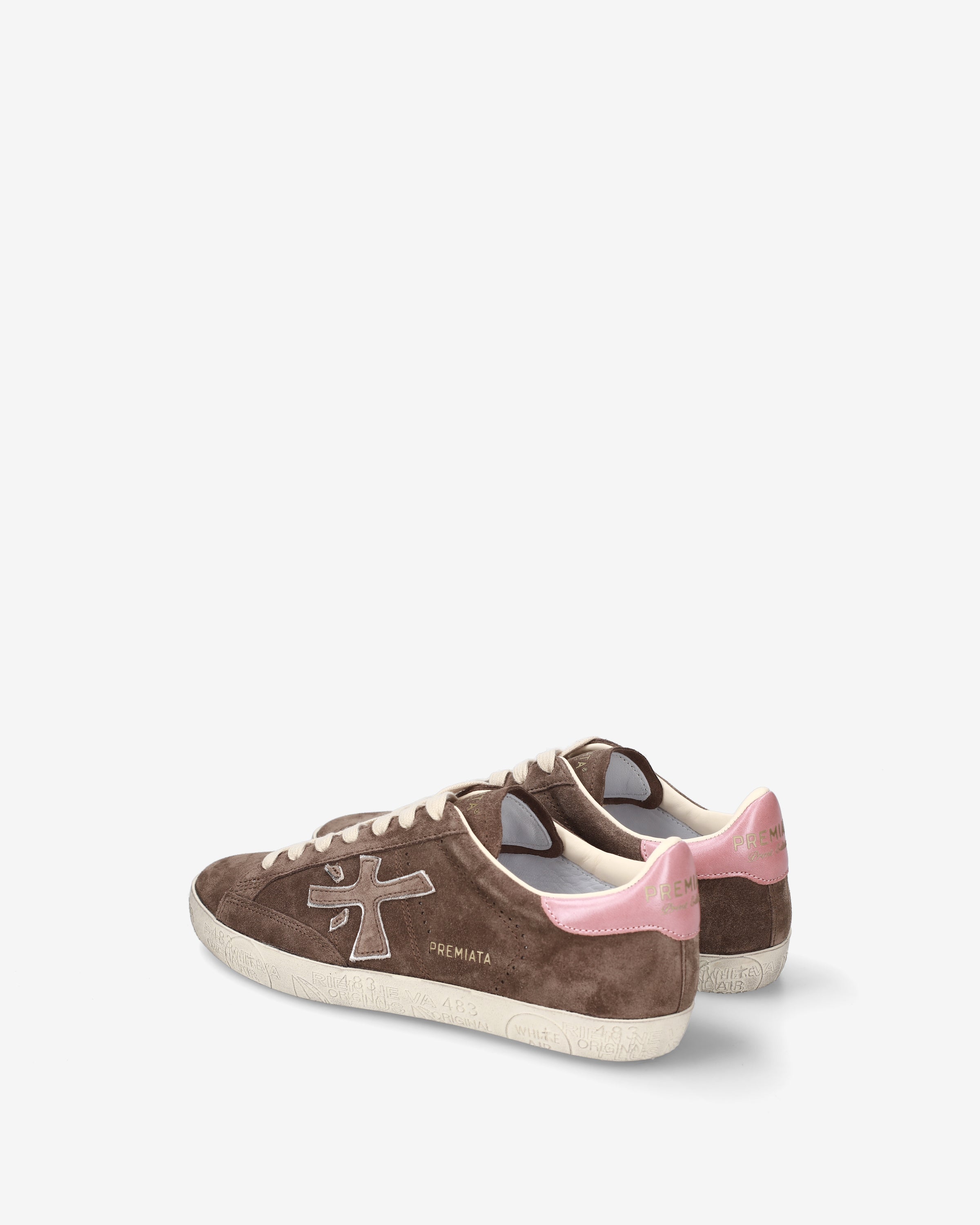 premiata-stevend-8485-damen-sneaker-braun-rosa image 5