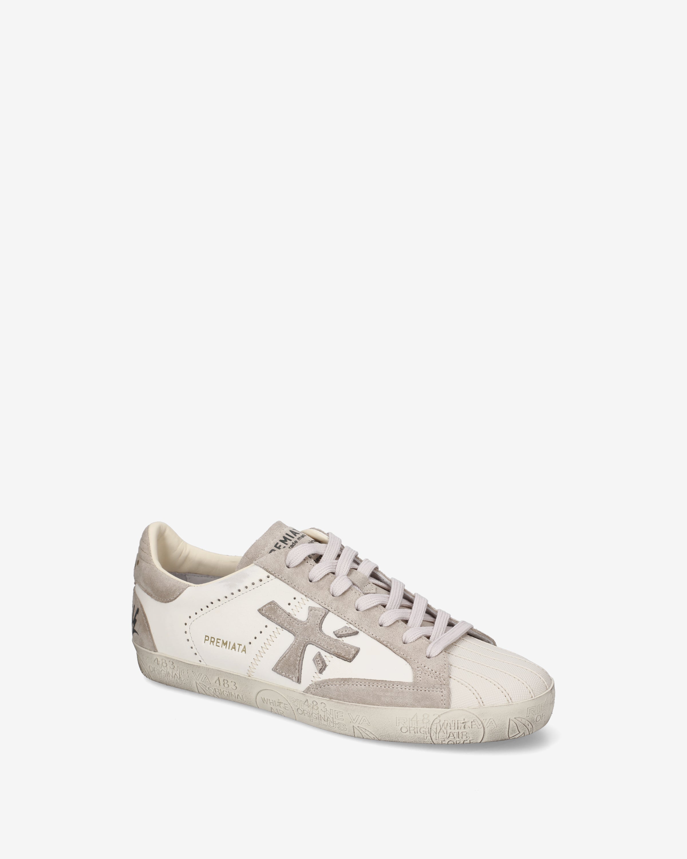 premiata-steven-8480-herren-sneaker-leder-suede-creme-beige image 4