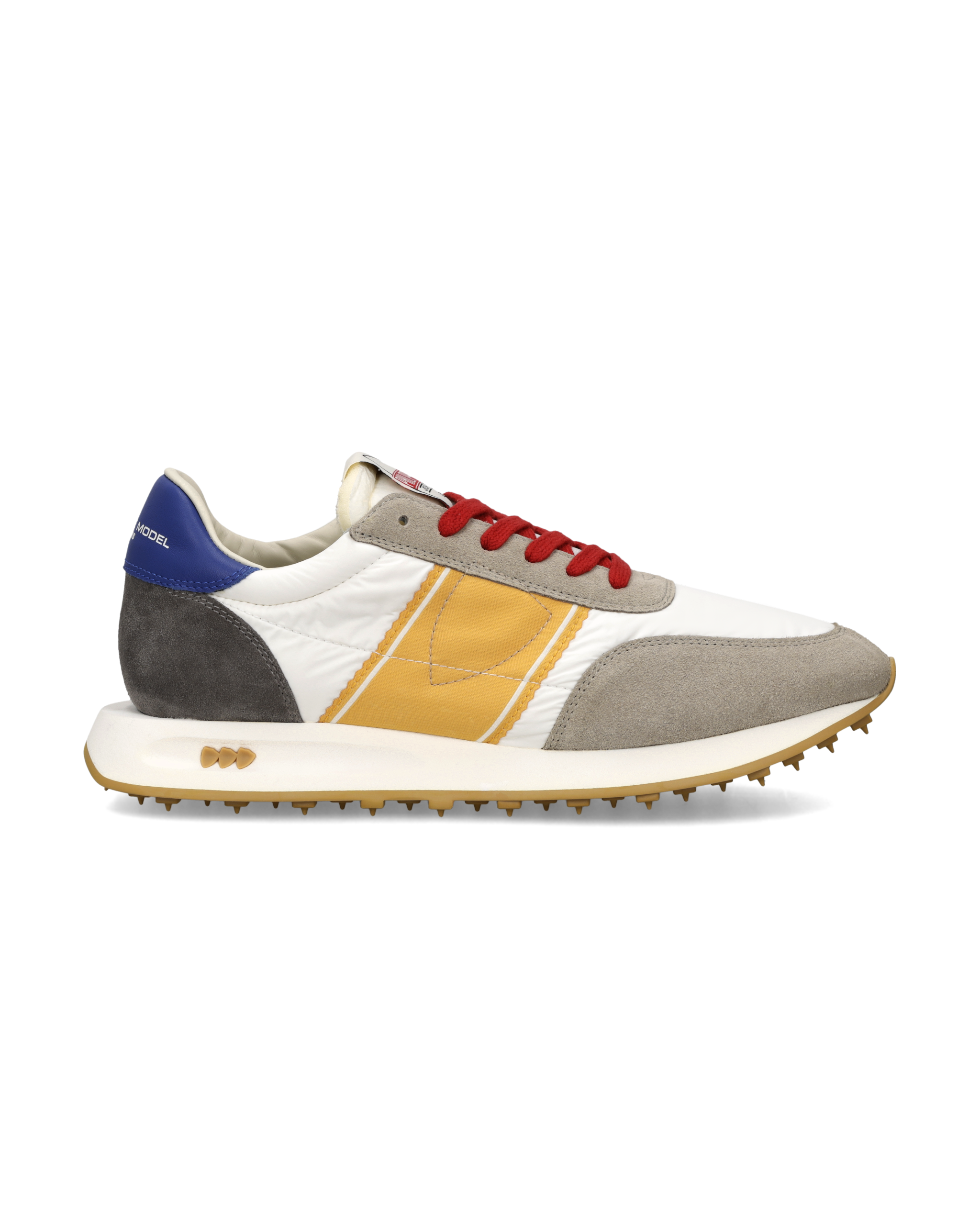 philippe-model-tour-herren-running-sneaker-grau-orange image 1