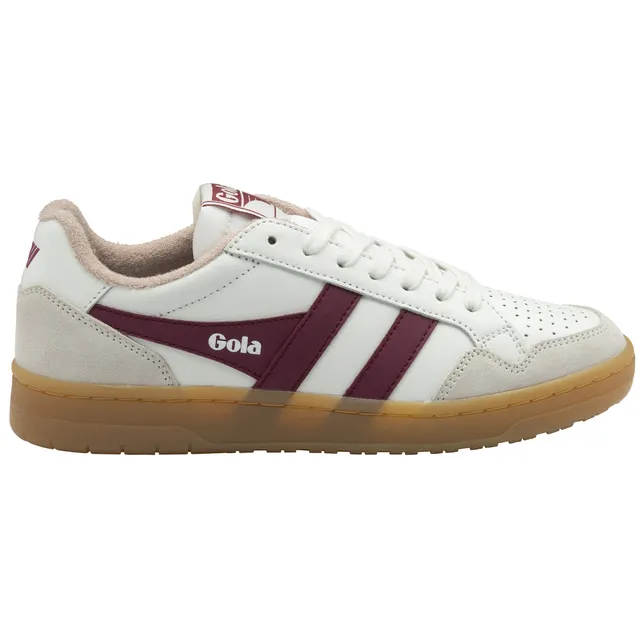 gola-eagle-86-sneaker-f-r-damen-wei-leder-kirschrot image 1