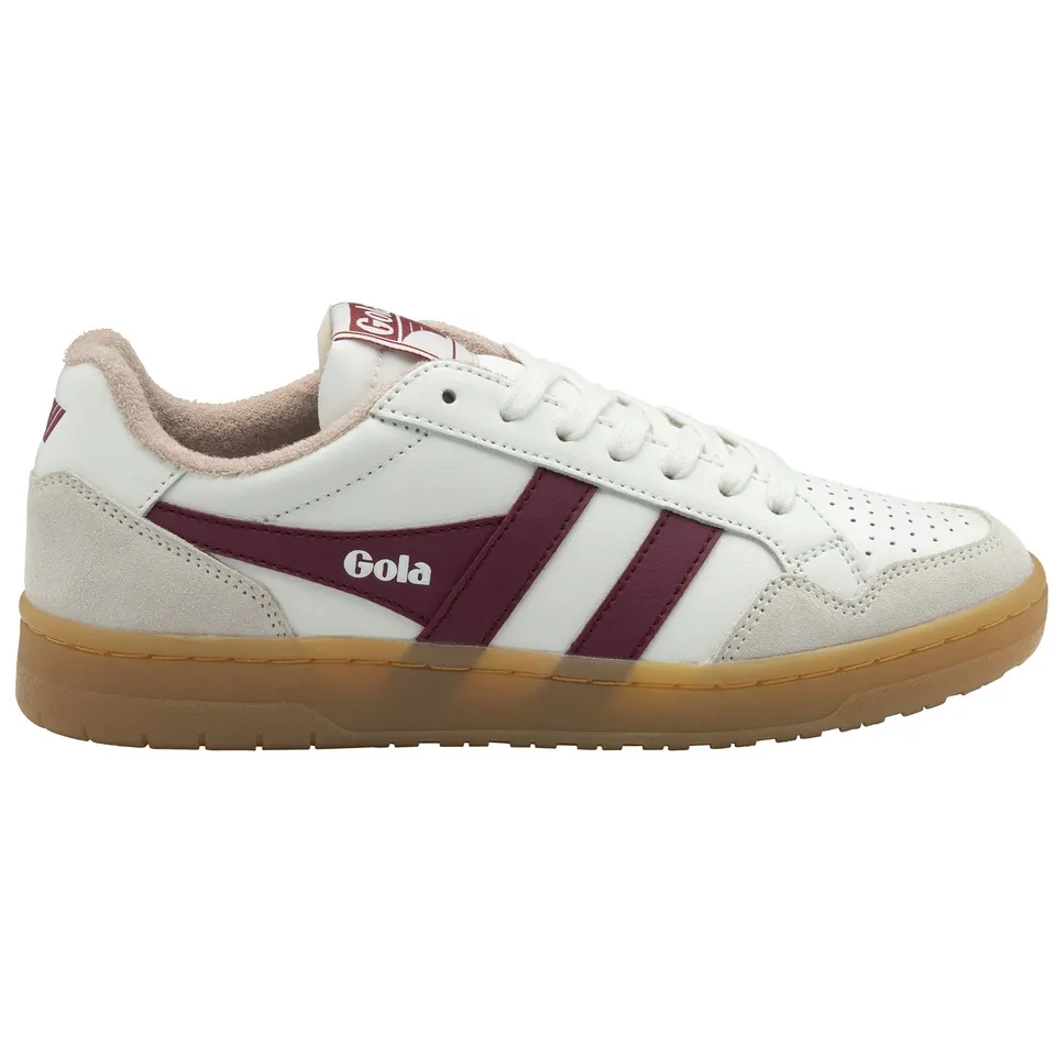 gola-eagle-86-sneaker-f-r-damen-wei-leder-kirschrot image 1