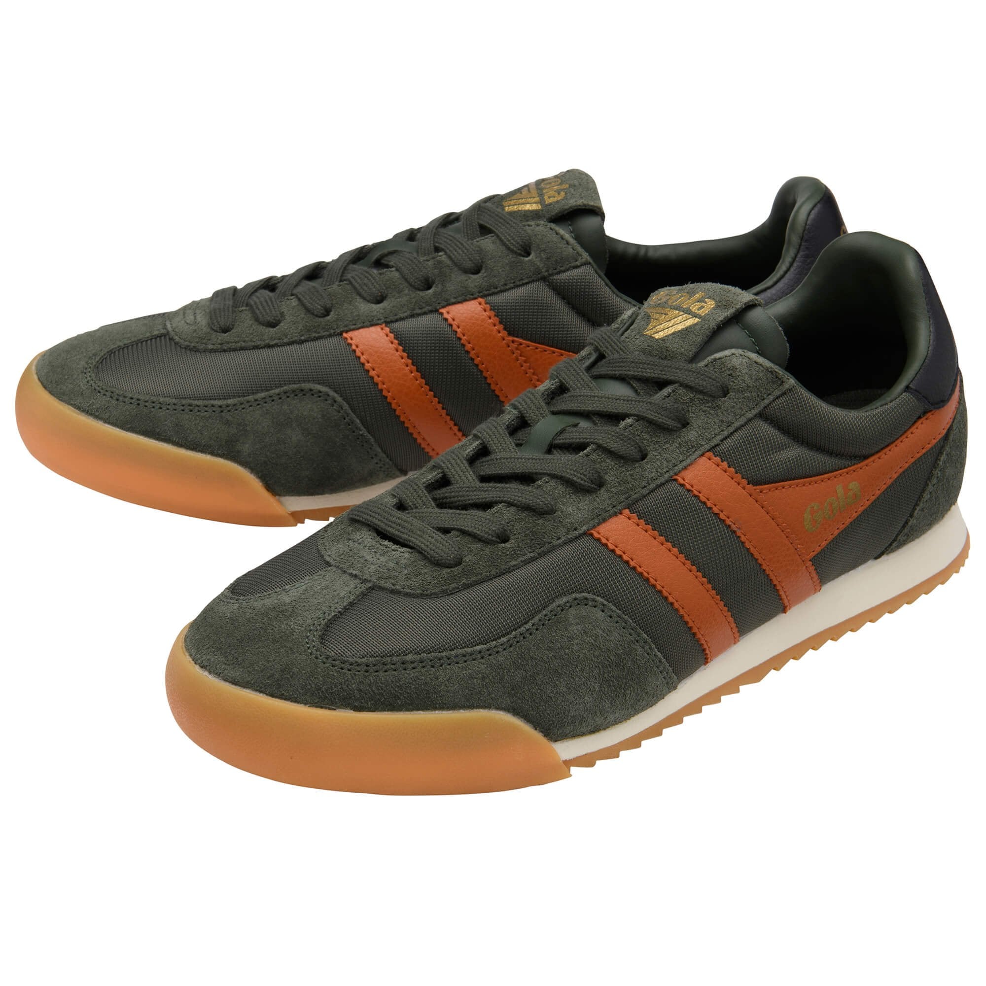gola-europa-herren-sneaker-khaki-orange-retro image 3