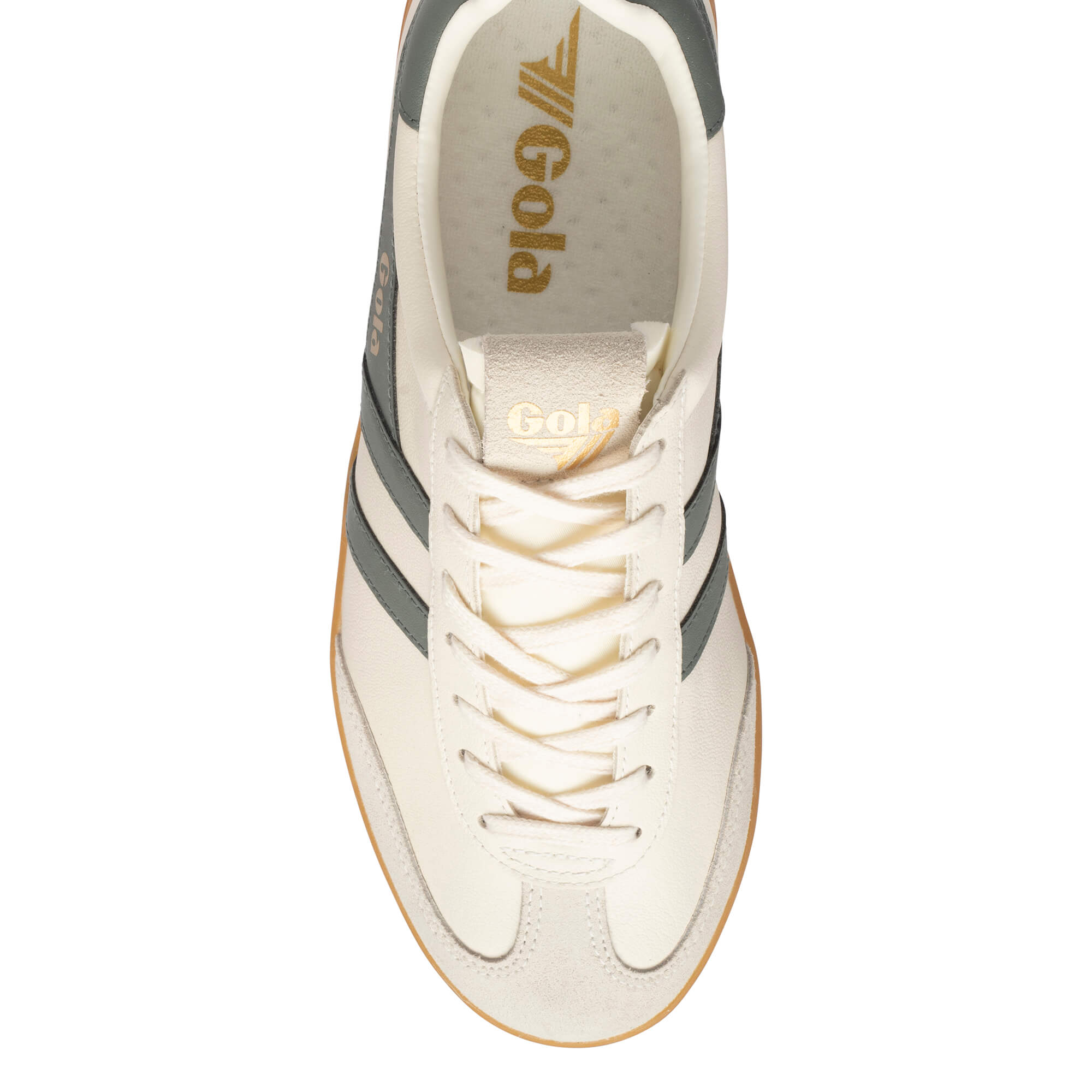 gola-cyclone-leder-sneaker-f-r-herren-cremewei-tannengr-n image 5