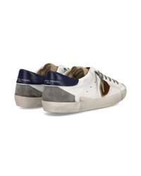 philippe-model-prsx-sneaker-herren-blanc-bleu-gris image 2
