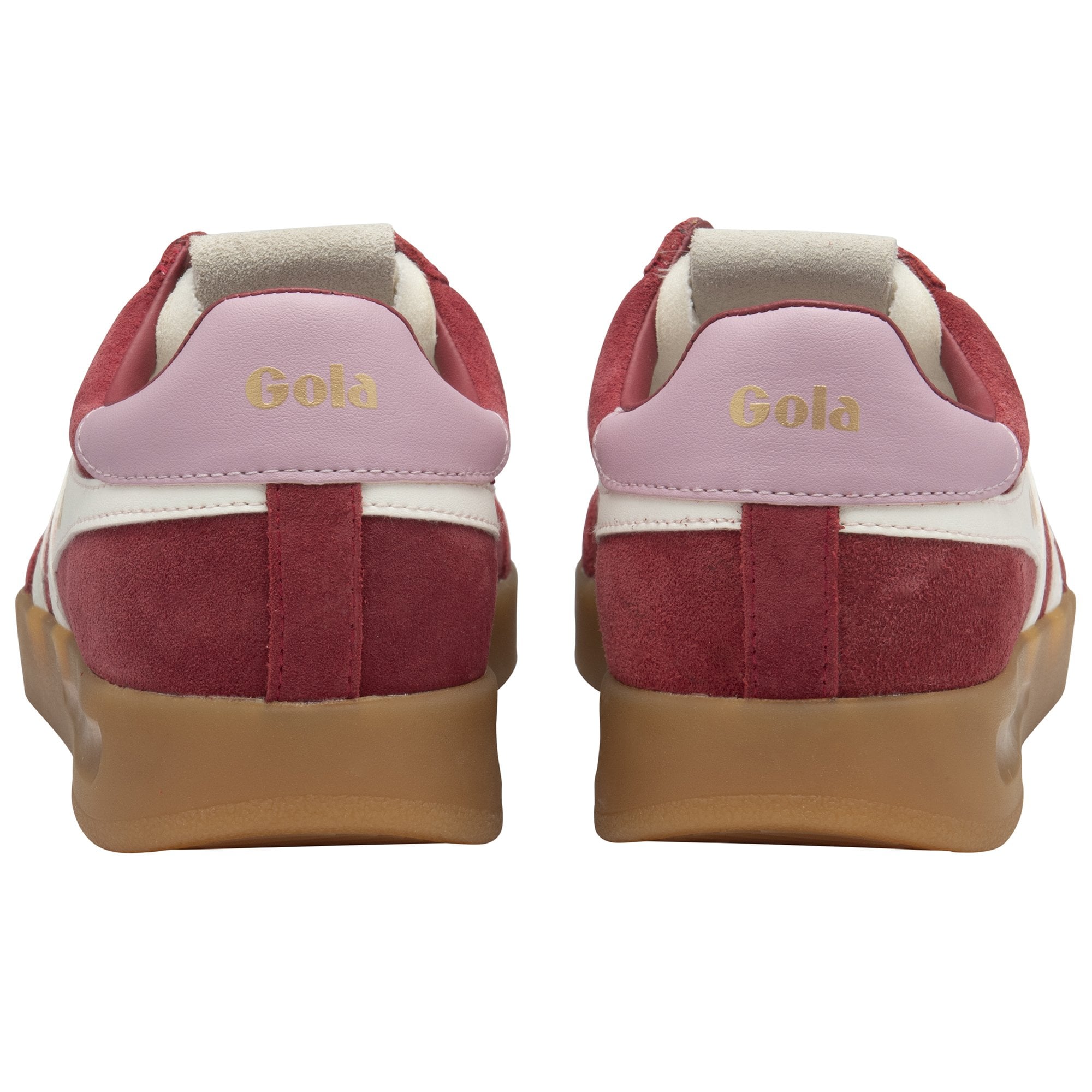 gola-cyclone-sneaker-f-r-damen-tiefrot-off-white-bonbonrosa-wildleder image 4