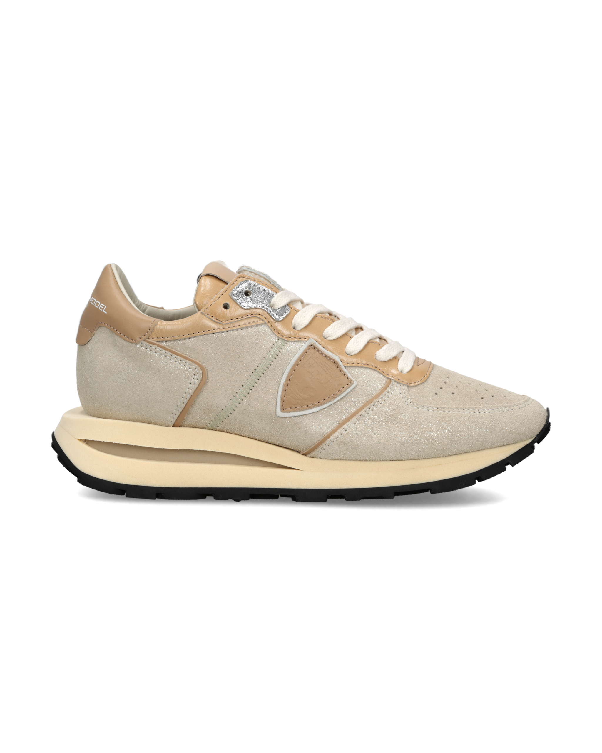 philippe-model-tropez-haute-damen-sneaker-platin-cognac image 1