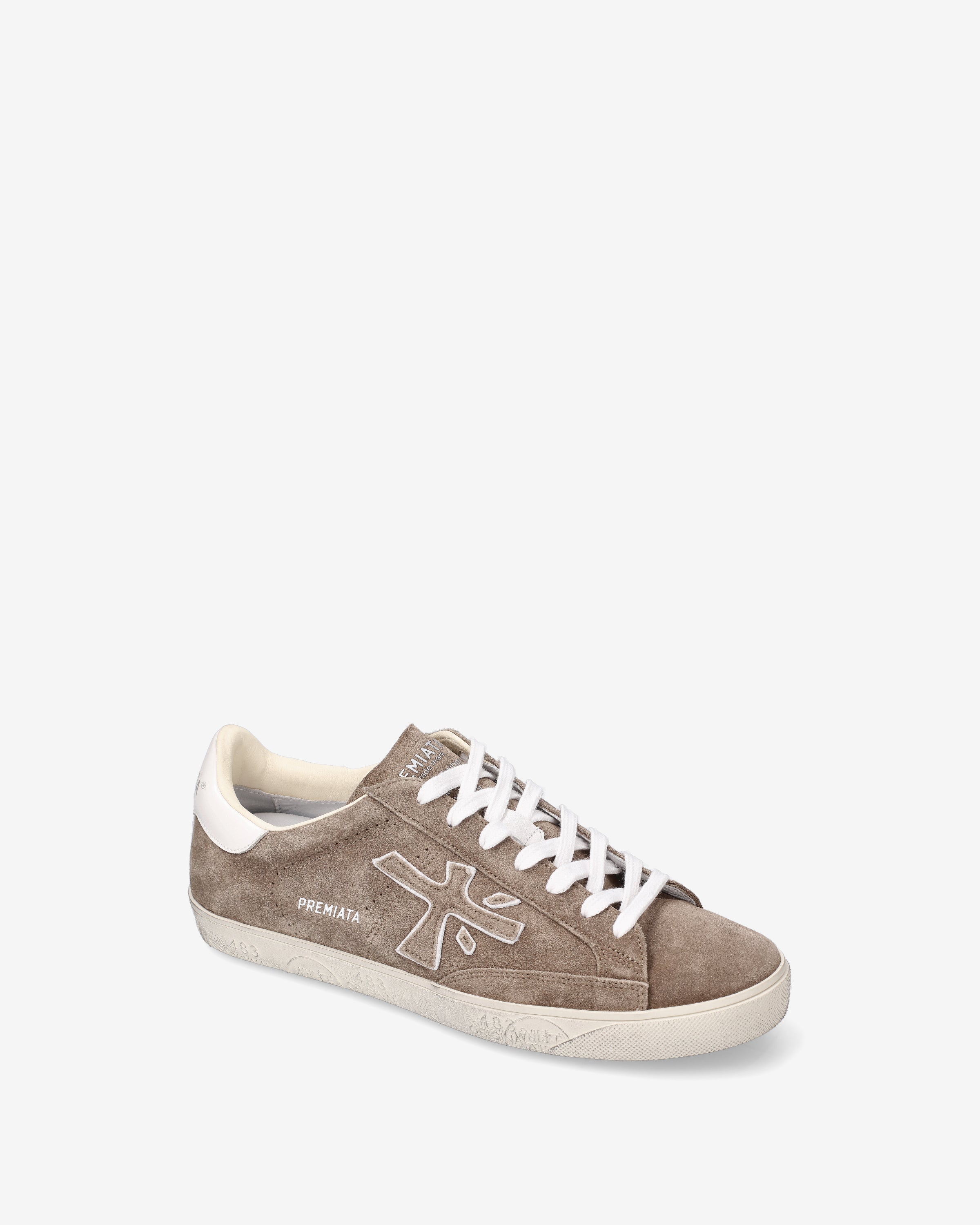 premiata-steven-6221-sneaker-beige-suede-mit-stickerei image 4