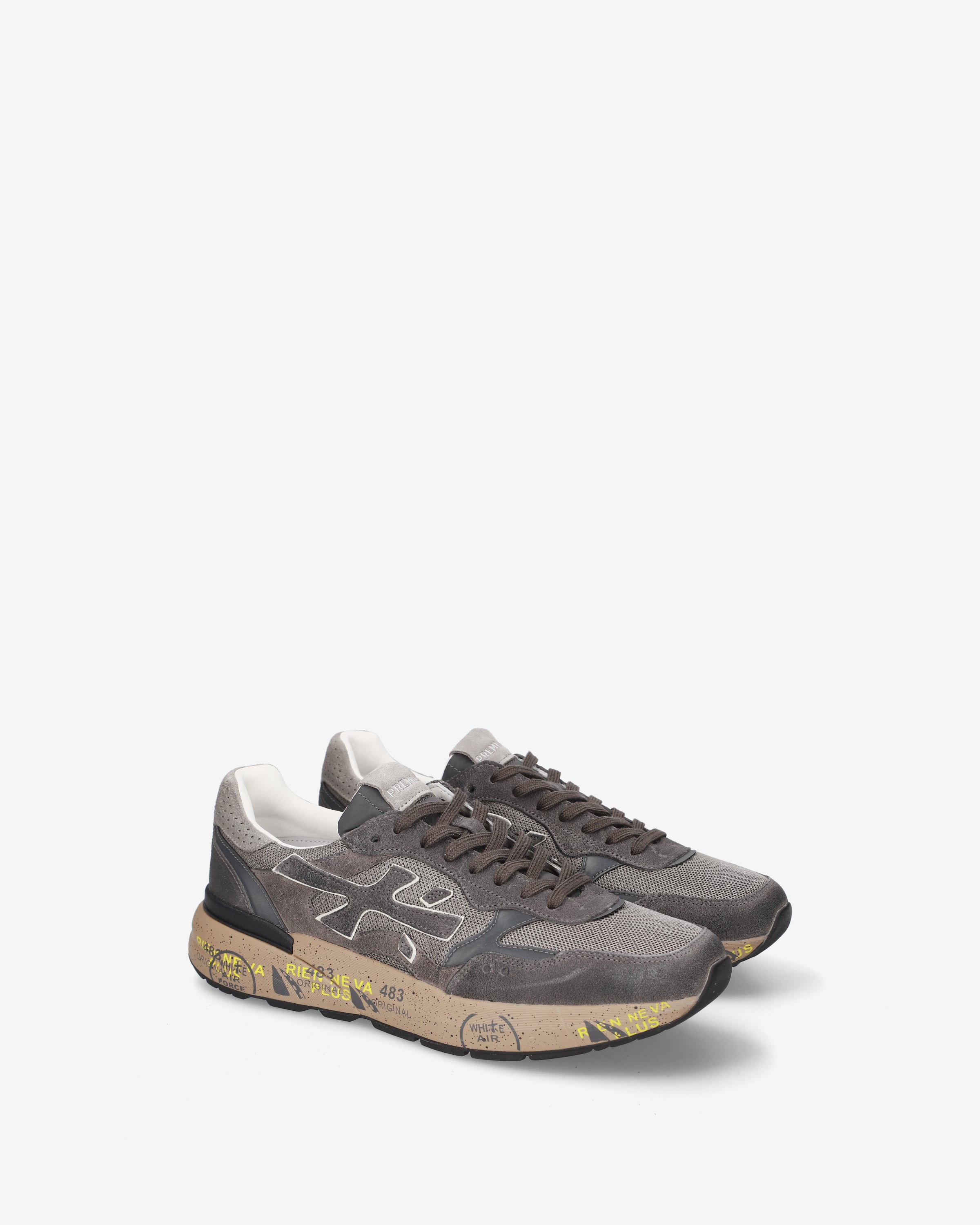 premiata-mick-0-1-8451-sneaker-herren-grau image 2