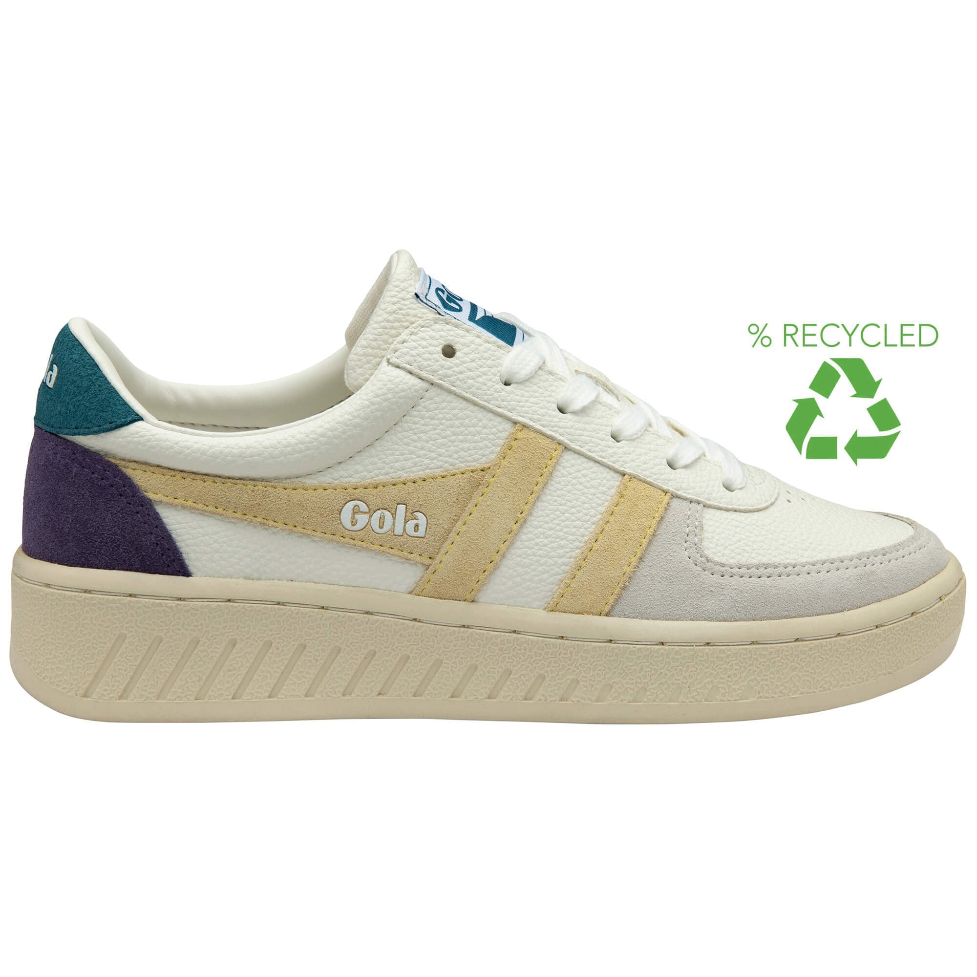 gola-grandslam-trident-damen-sneaker-wei-buttermilch-pfauenblau image 1
