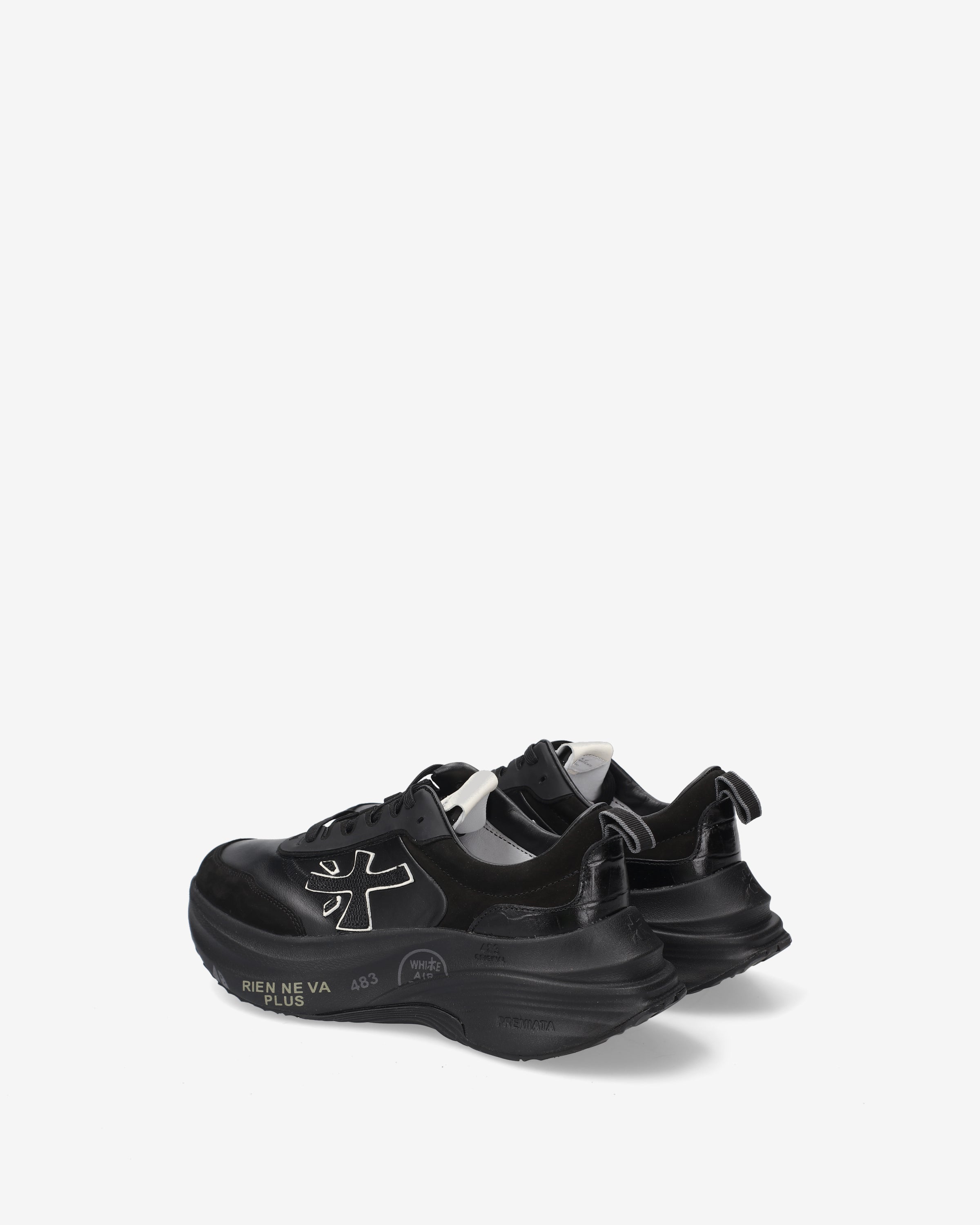 premiata-hill-7905-damen-herren-sneaker-maxi-sohle-schwarz image 5
