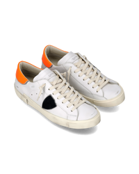 philippe-model-prsx-herrensneaker-blanc-orange image 4