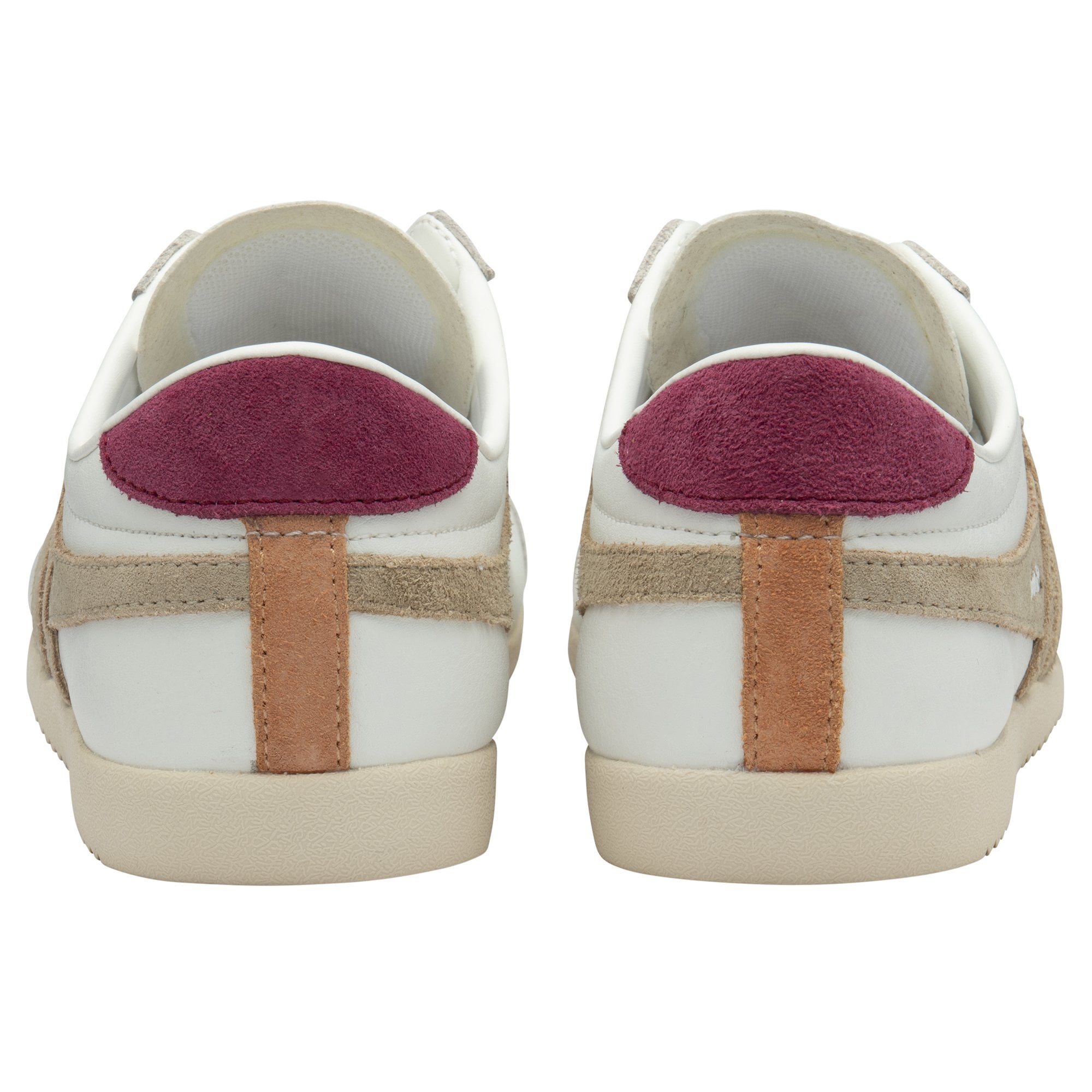 gola-bullet-pure-damen-sneaker-wei-beige-kirschrot image 4