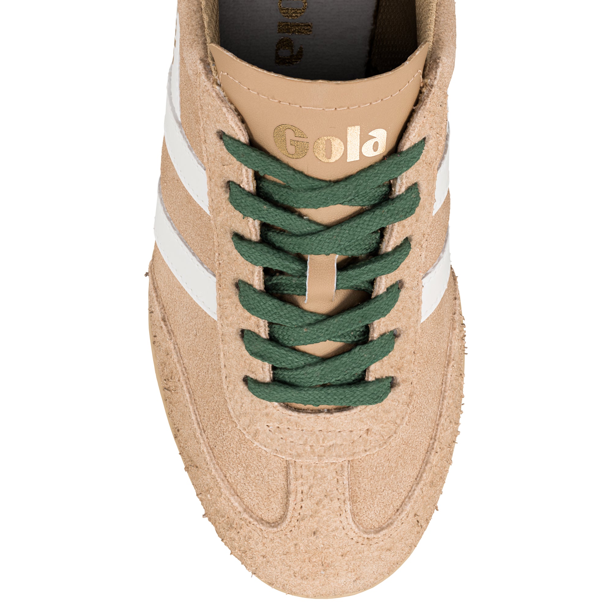 gola-sprinter-wildleder-sneaker-f-r-damen-caramel-evergreen image 4