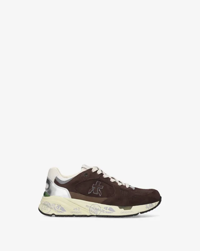 premiata-mased-8596-damen-sneaker-leder-suede-in-testa-di-moro image 1