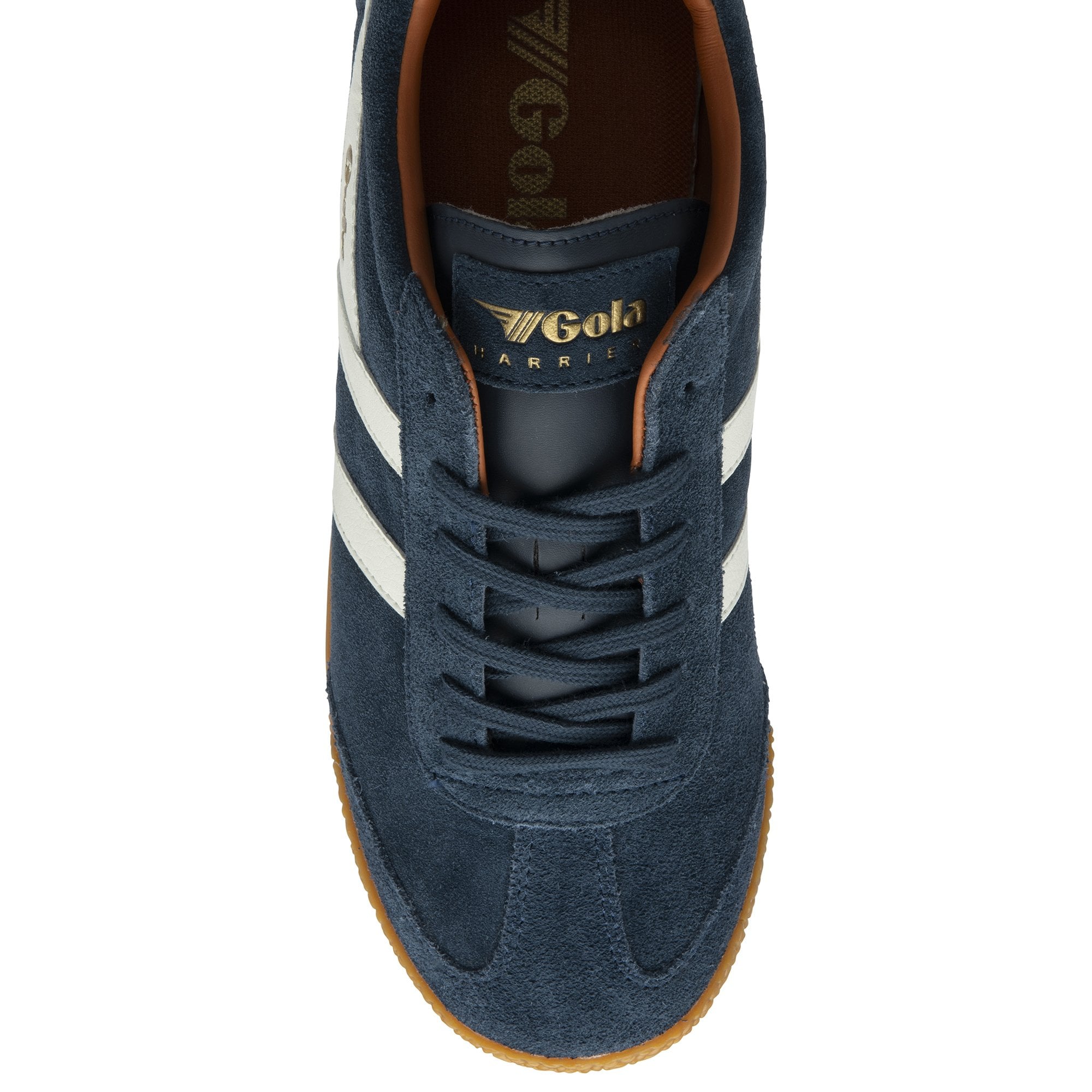 gola-harrier-herren-sneaker-schwarzes-wildleder-creme-fl-gel image 5