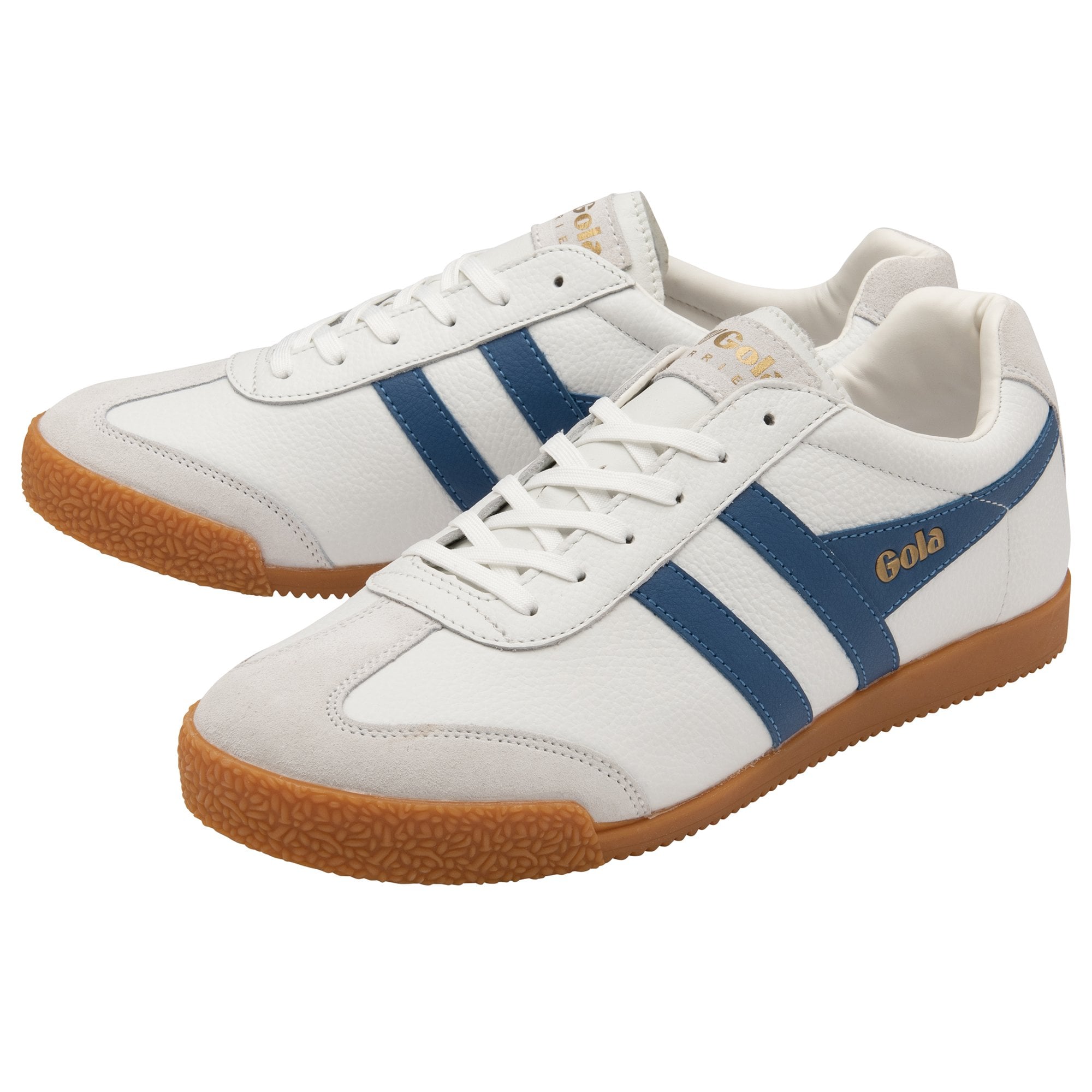gola-harrier-herren-sneaker-aus-leder-wei-marineblau image 3