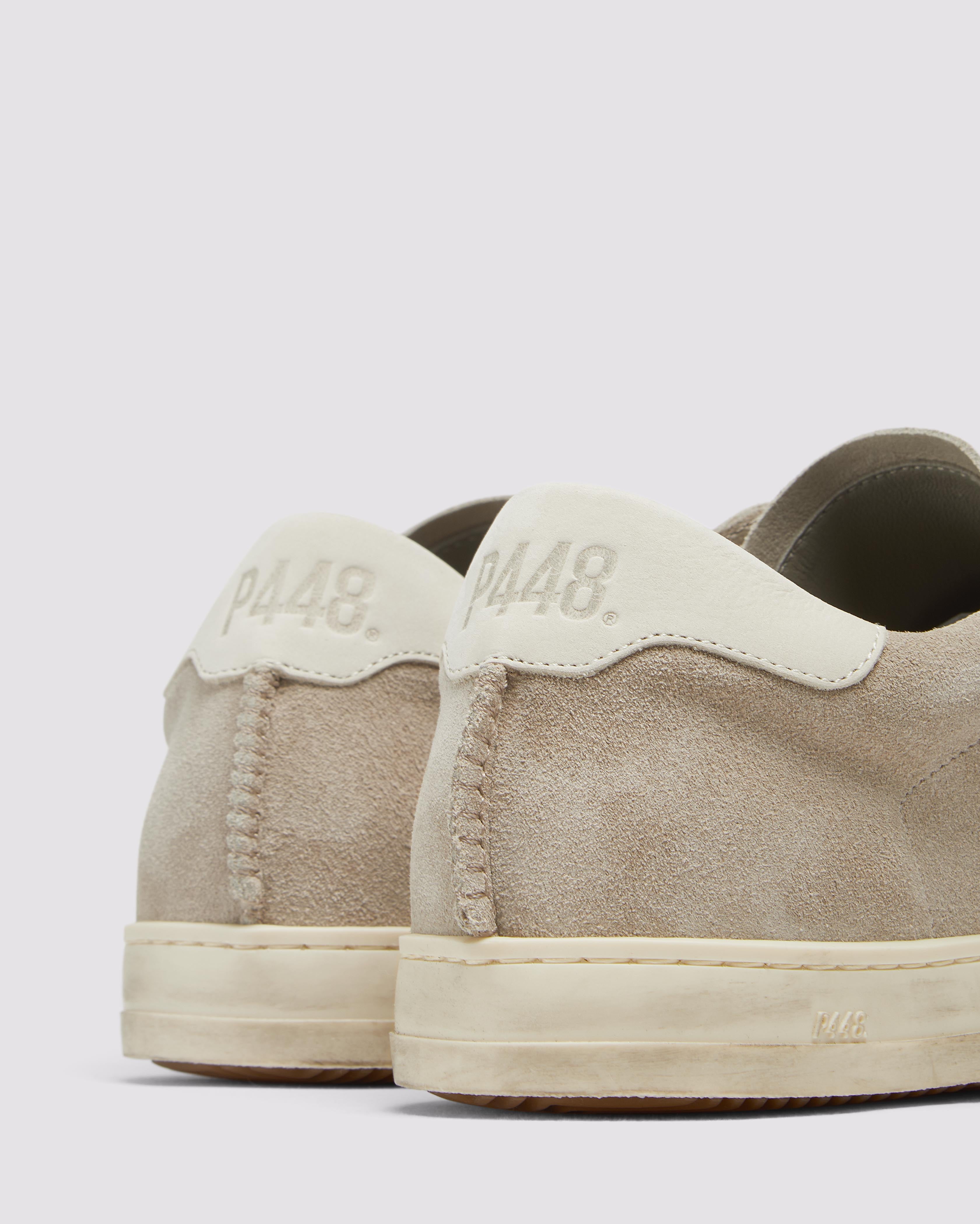 p448-john-deco-low-top-sneaker-sand-grau image 5