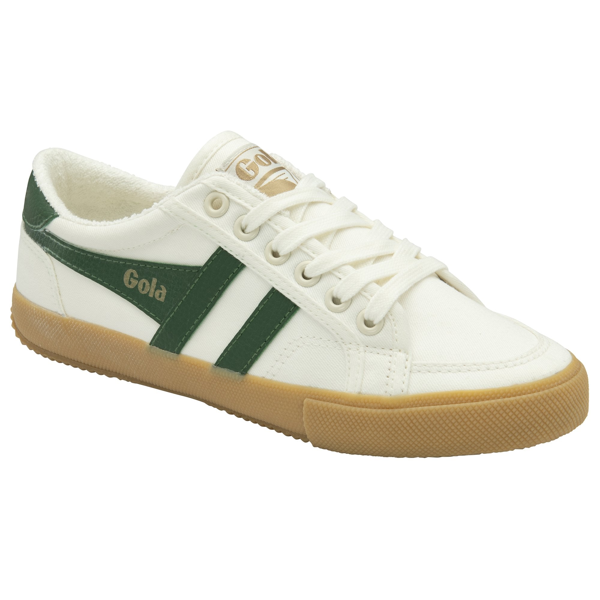 gola-stratus-plimsoll-sneaker-f-r-damen-creme-gr-n image 2