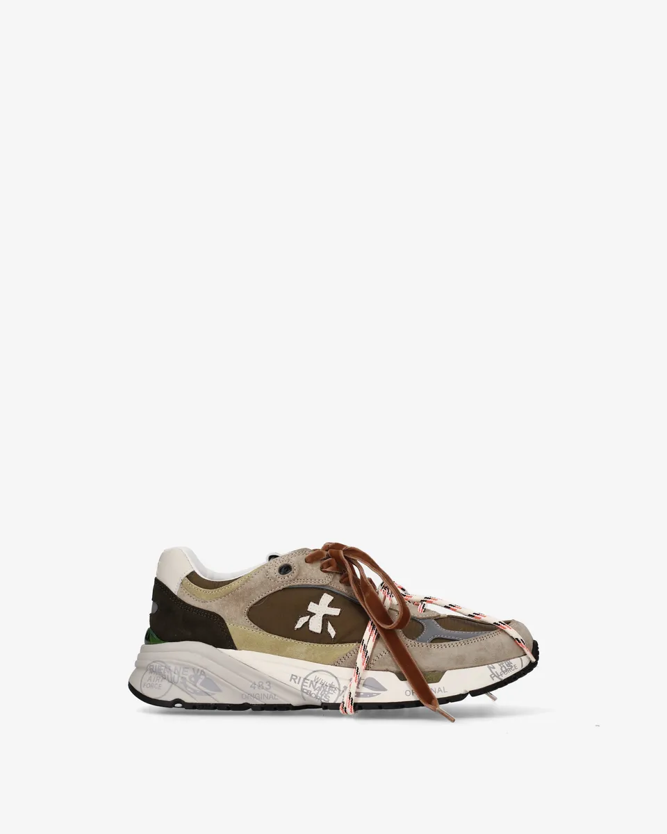 premiata-mased-8521l-sneaker-damen-panna-oliv image 1