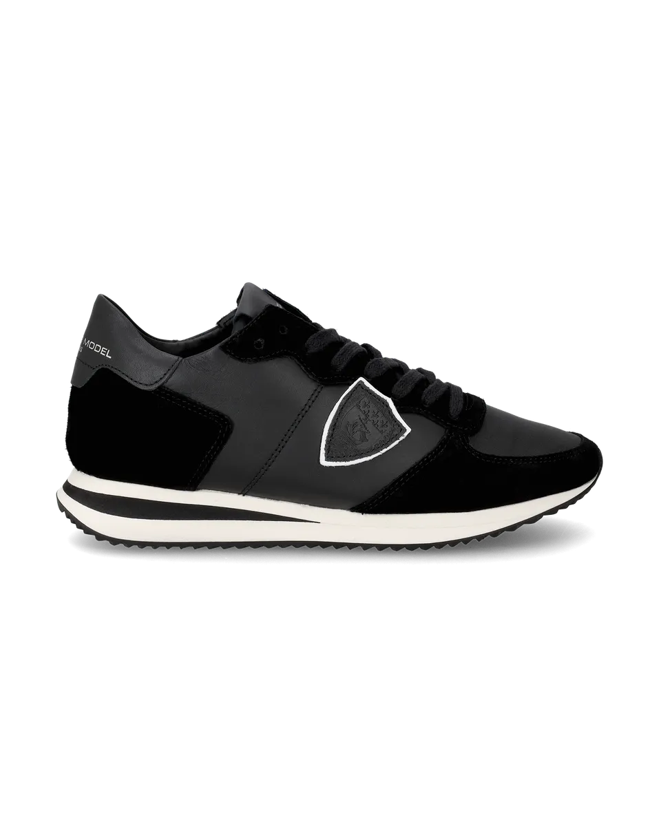 philippe-model-trpx-sneaker-herren-low-top-schwarz-leder image 1