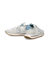philippe-model-tropez-haute-herren-high-top-sneaker-wei-blau-aviation-grau image 4